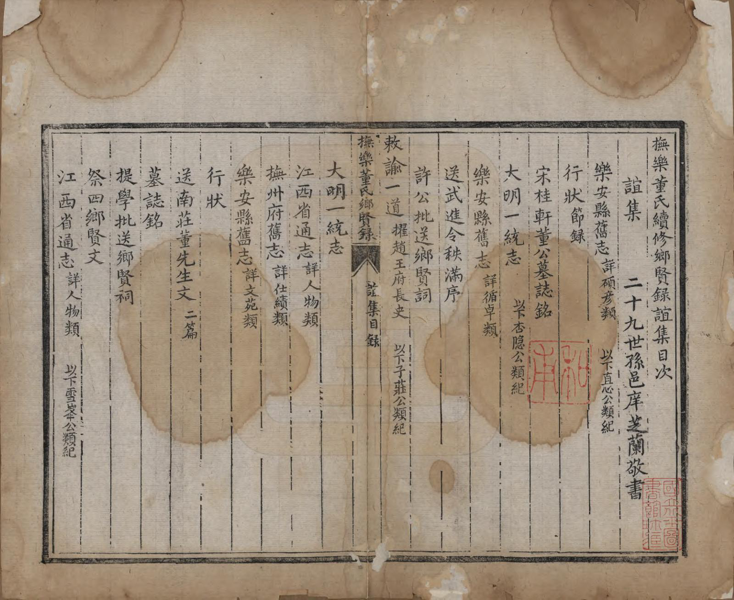 GTJP0304.董.江西乐安.抚乐董氏续修乡贤录四卷.清道光六年(1826)_002.pdf_第1页