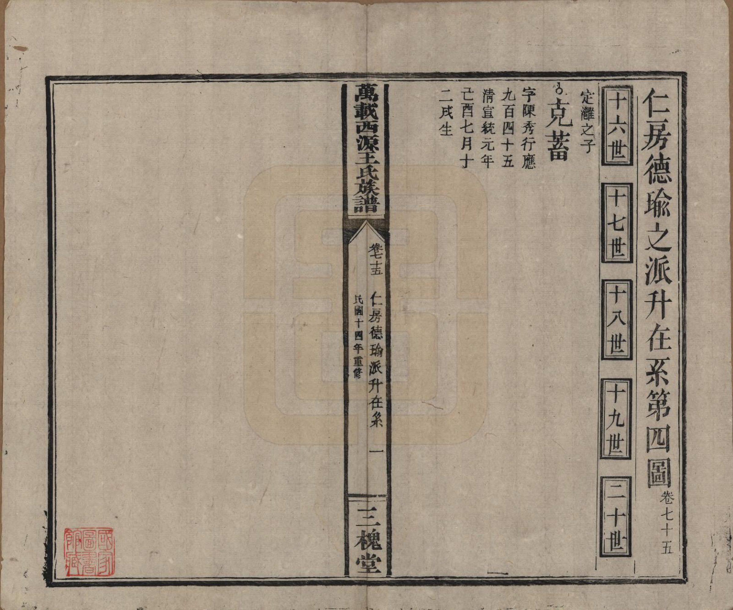 GTJP1507.王.江西万载.万载西源王氏族谱.民国14年（1925）_075.pdf_第1页