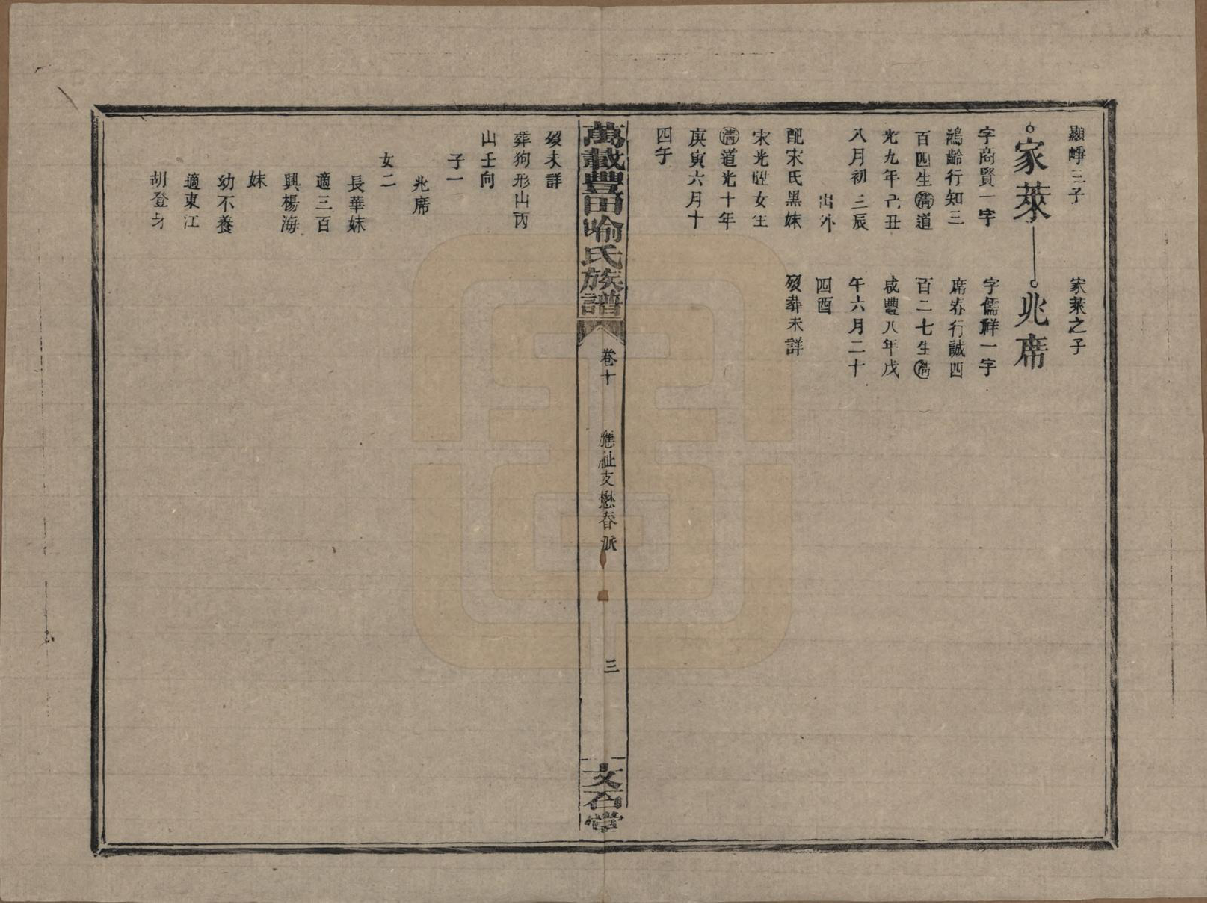 GTJP2051.喻.江西万载.万载丰田喻氏族谱.民国31年(1942)_010.pdf_第3页