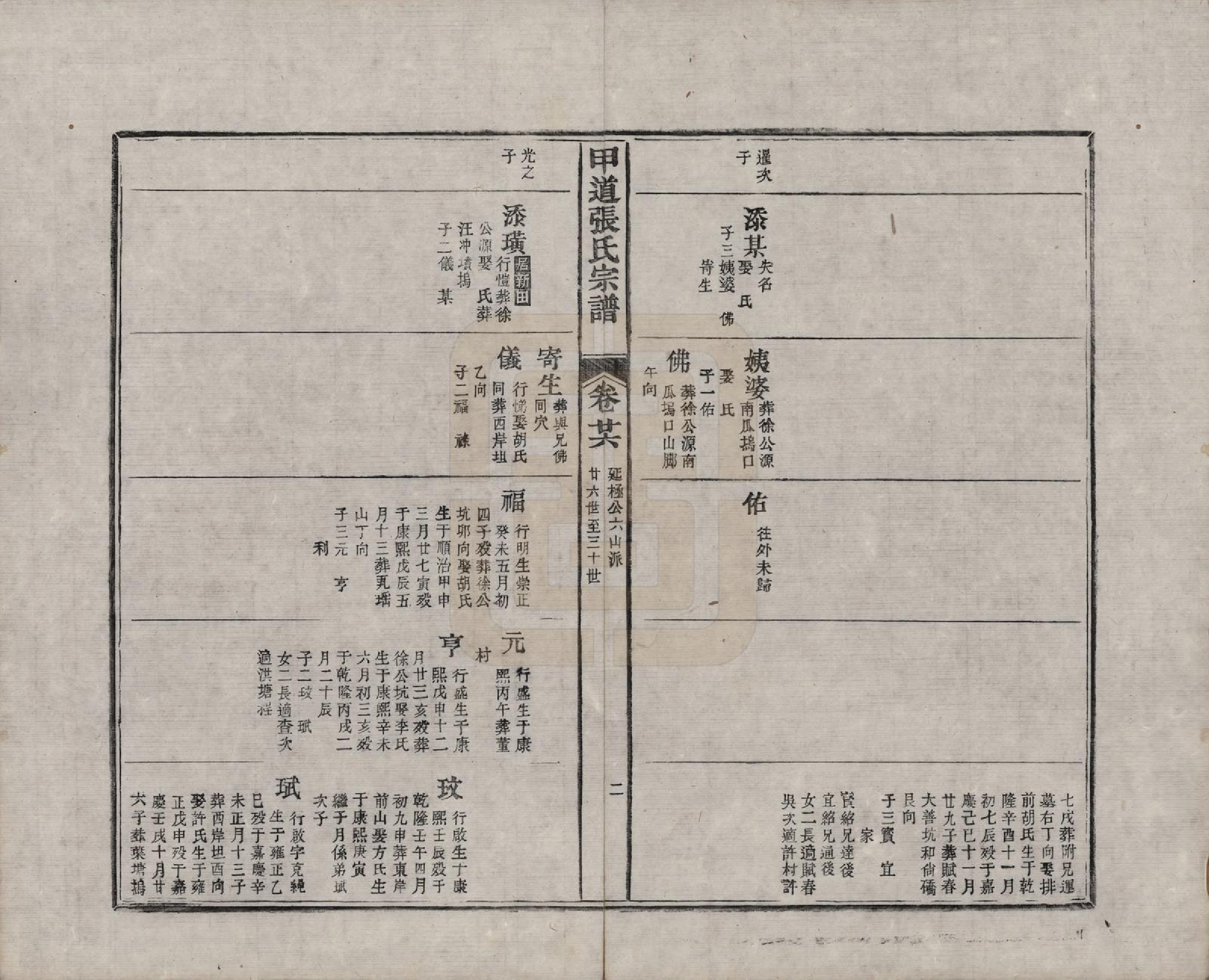 GTJP2147.张.江西婺源.甲道张氏宗谱六十卷.清道光十九年（1839）_026.pdf_第2页