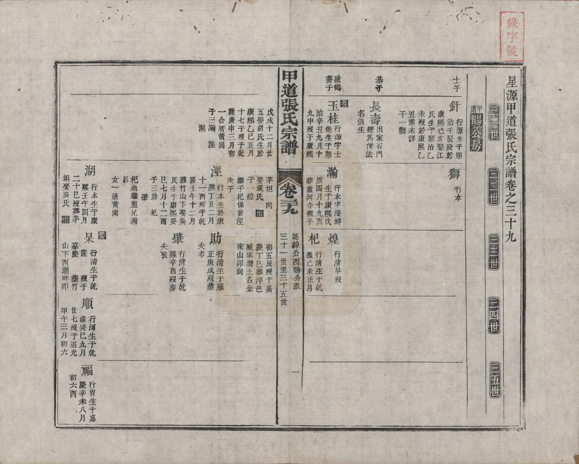 GTJP2147.张.江西婺源.甲道张氏宗谱六十卷.清道光十九年（1839）_039.pdf_第1页