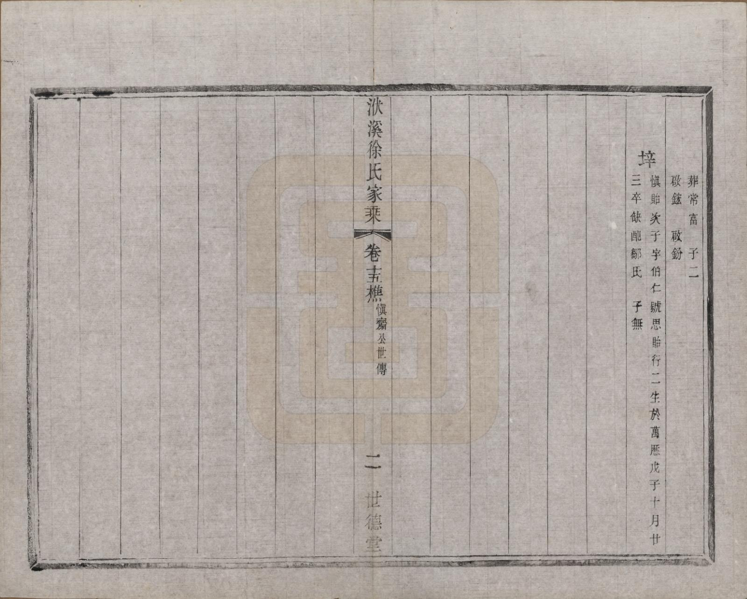 GTJP1868.徐.江苏宜兴.义兴洑溪徐氏家乘二十卷首一卷末一卷.清光绪三十三年（1907）_015.pdf_第3页