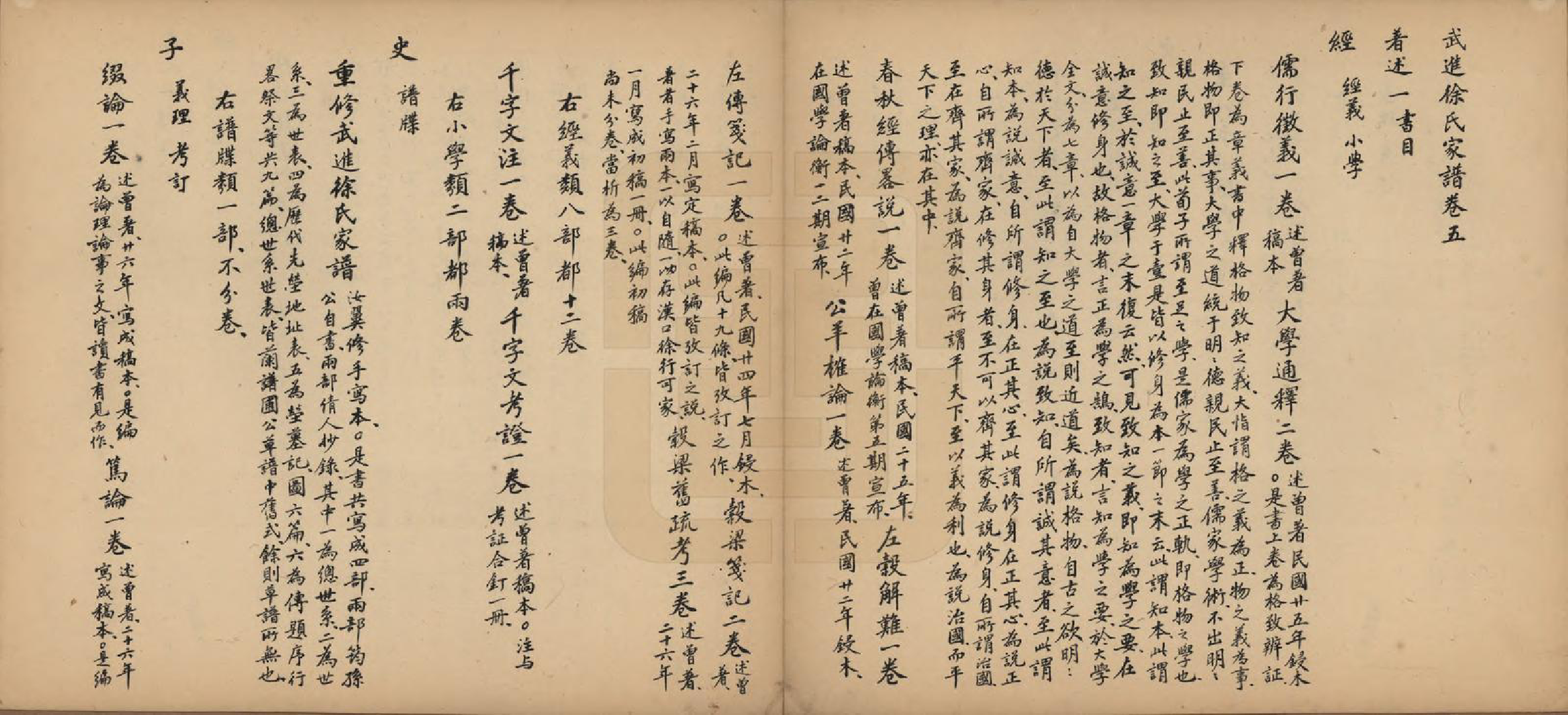 GTJP1824.徐.江苏武进.武进徐氏家谱六卷.民国二十六年（1937）_005.pdf_第1页