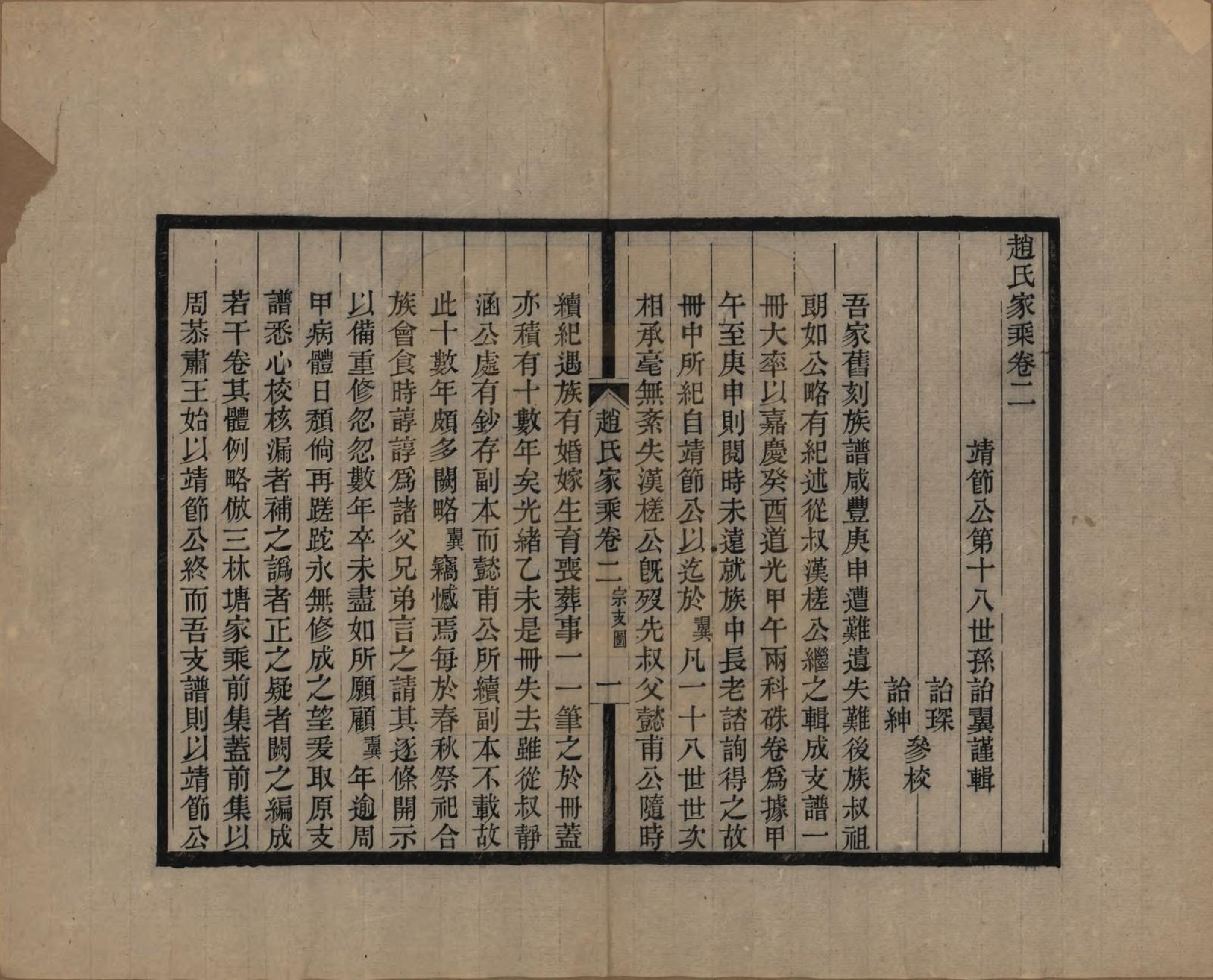 GTJP2208.赵.江苏崑山.赵氏家乘十六卷.民国八年（1919）_002.pdf_第1页