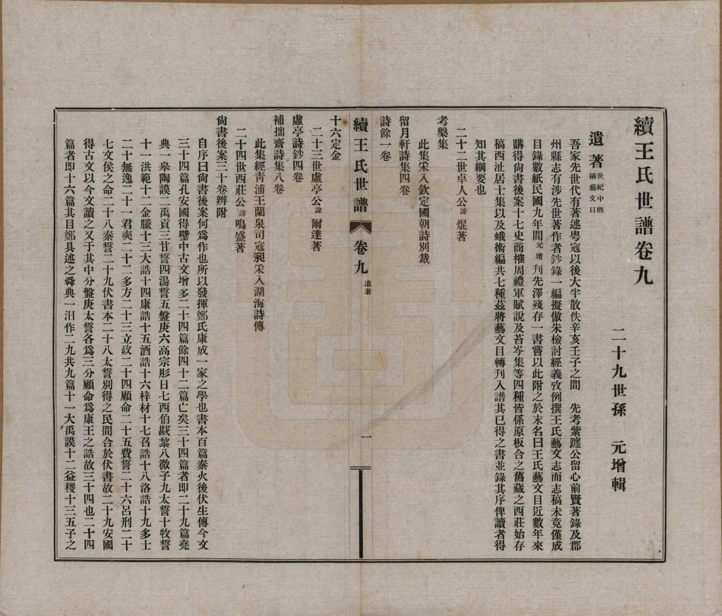 GTJP1564.王.江苏崑山.续王氏世谱十一卷.民国十四年（1925）_009.pdf_第2页