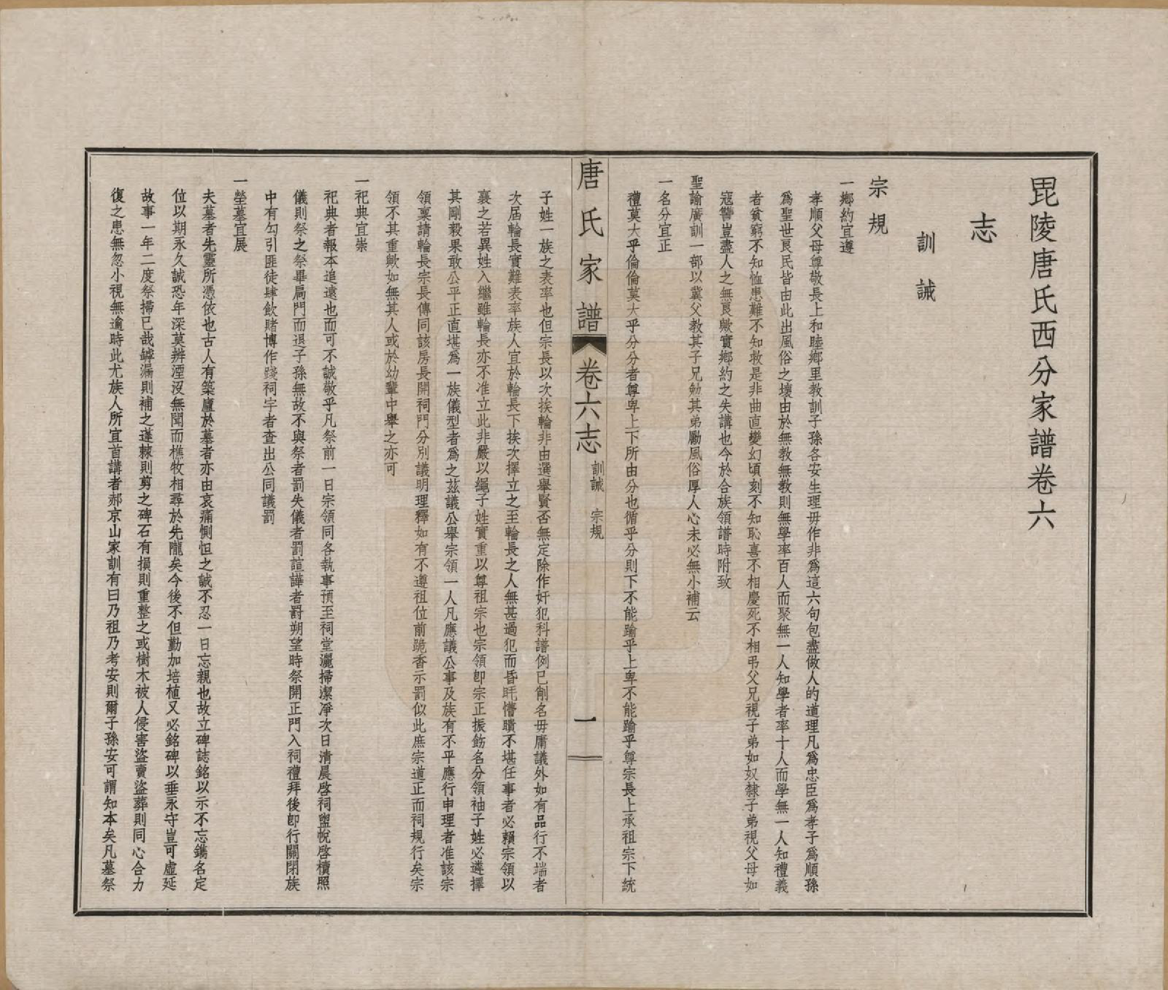 GTJP1403.唐.江苏毗陵.毗陵唐氏西分家谱.民国37年[1948]_006.pdf_第1页