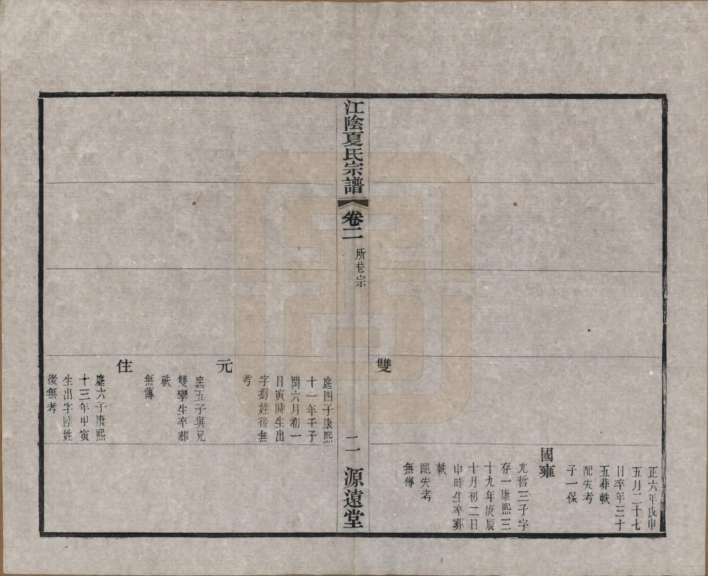 GTJP1732.夏.江苏江阴.江阴夏氏宗谱十八卷首一卷.清光绪十二年(1886)_002.pdf_第2页