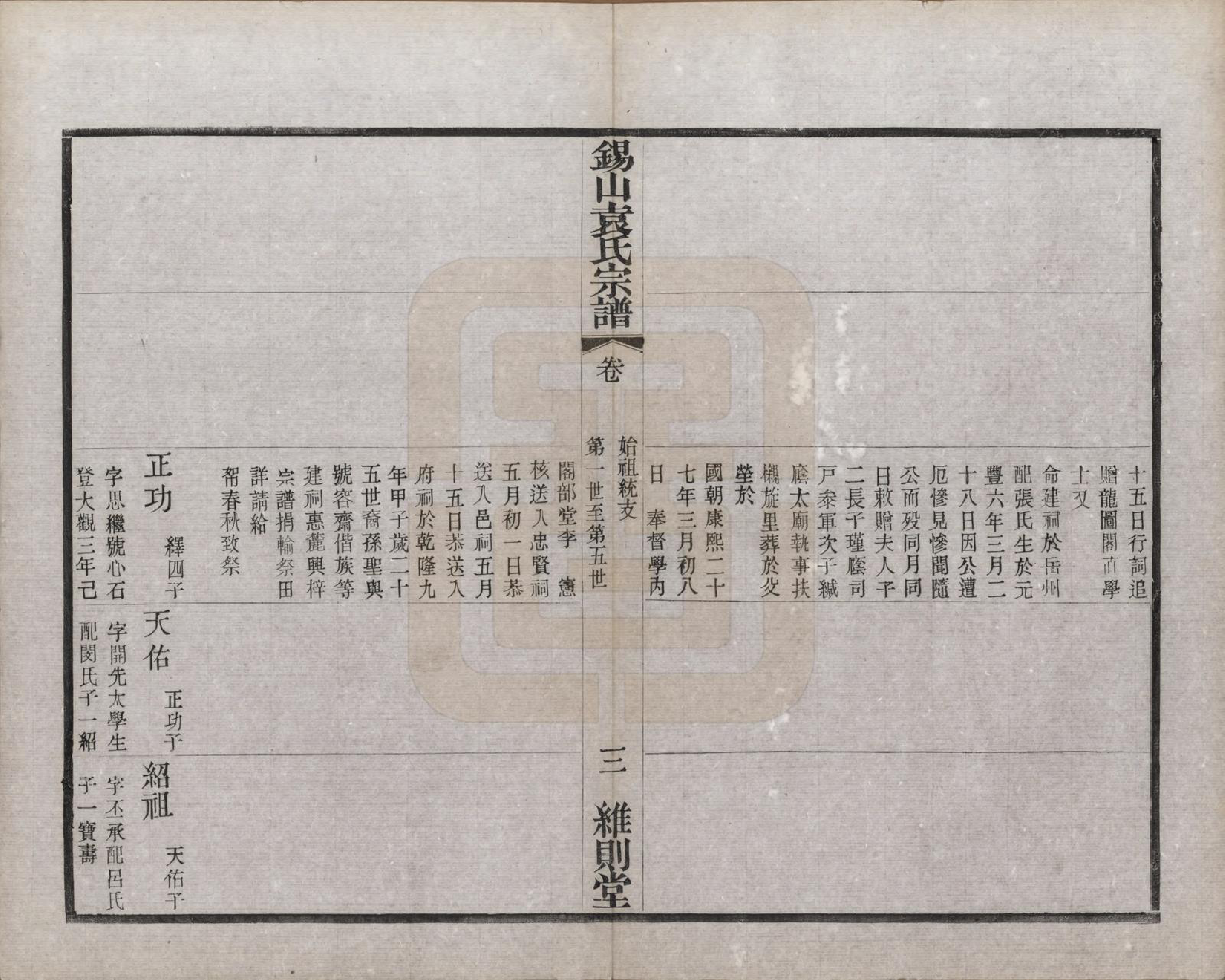 GTJP2066.袁.江苏无锡.锡山袁氏（七修）宗谱三十三卷.民国十三年（1924）_006.pdf_第3页