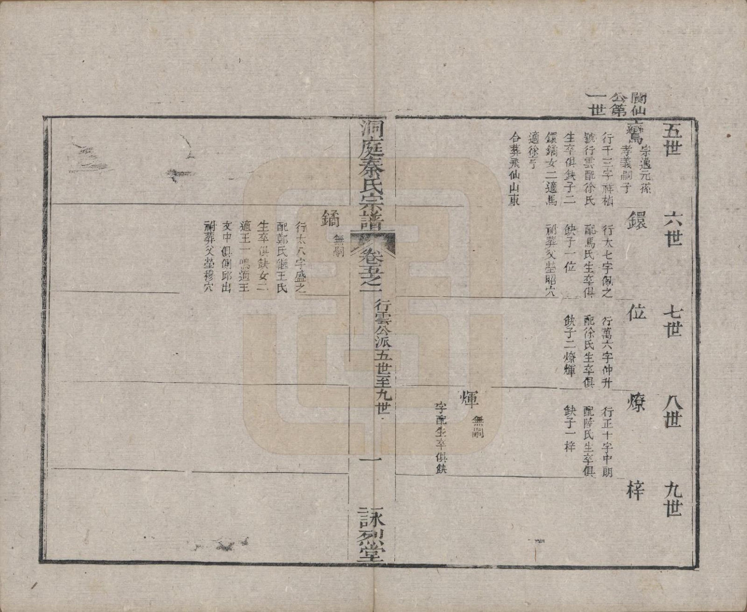 GTJP1198.秦.江苏吴县.洞庭秦氏七修宗谱五卷首一卷末一卷.清同治十二年（1873）_005.pdf_第1页