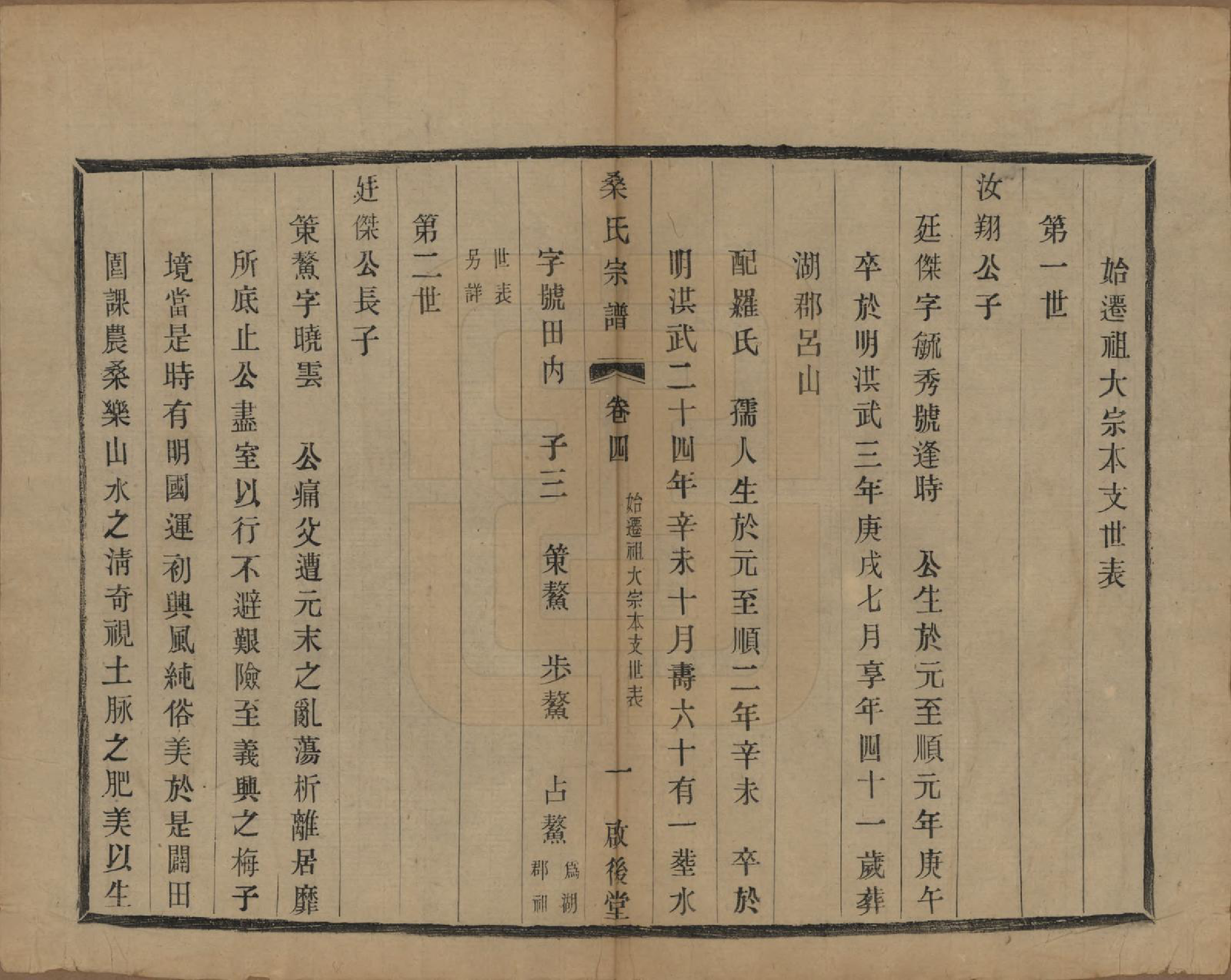 GTJP1236.桑.江苏宜兴.梅子境桑氏宗谱六卷.民国十九年（1930）_004.pdf_第2页