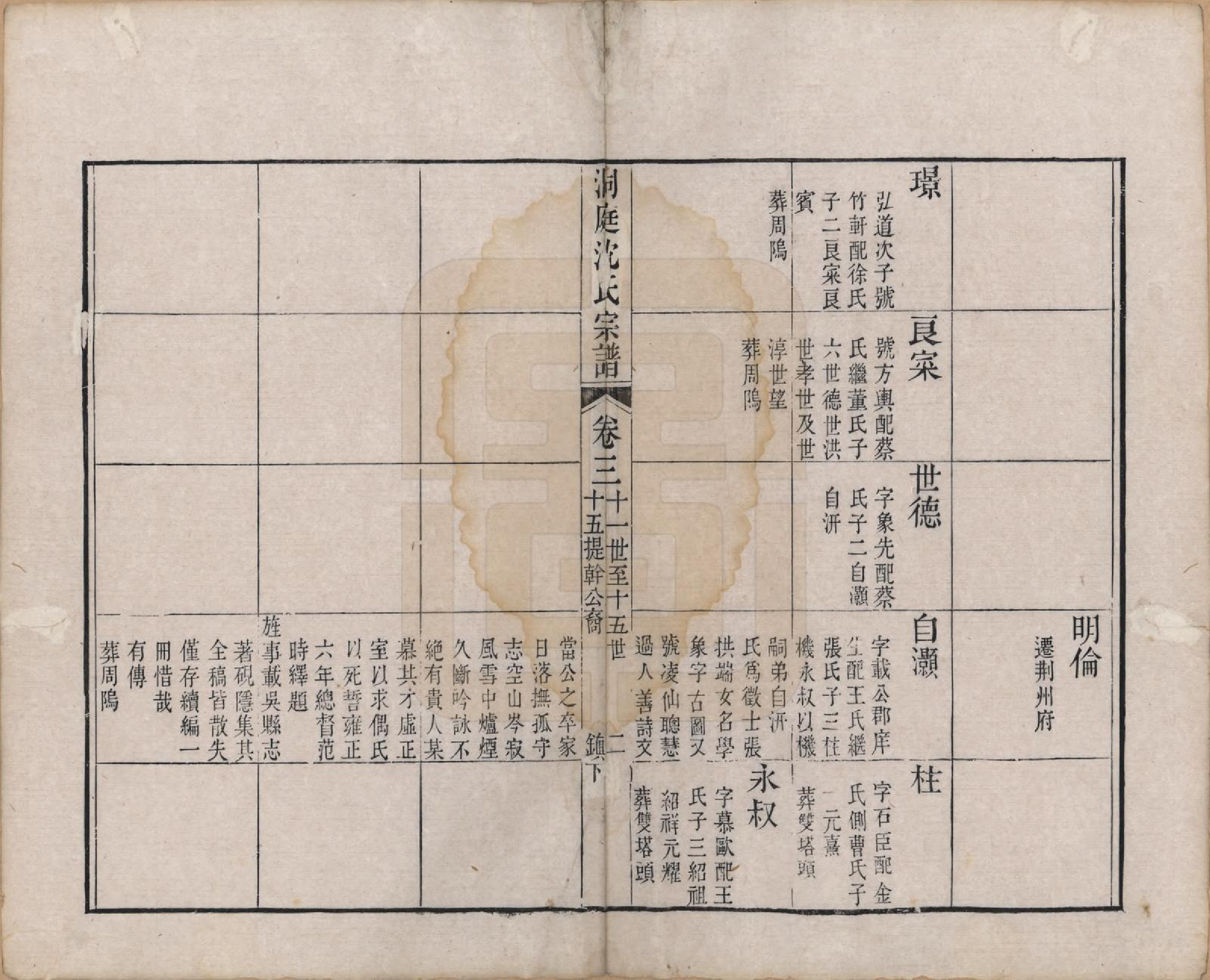 GTJP1275.沈.江苏吴县.洞庭沈氏宗谱六卷.清道光十二年（1832）_003.pdf_第2页