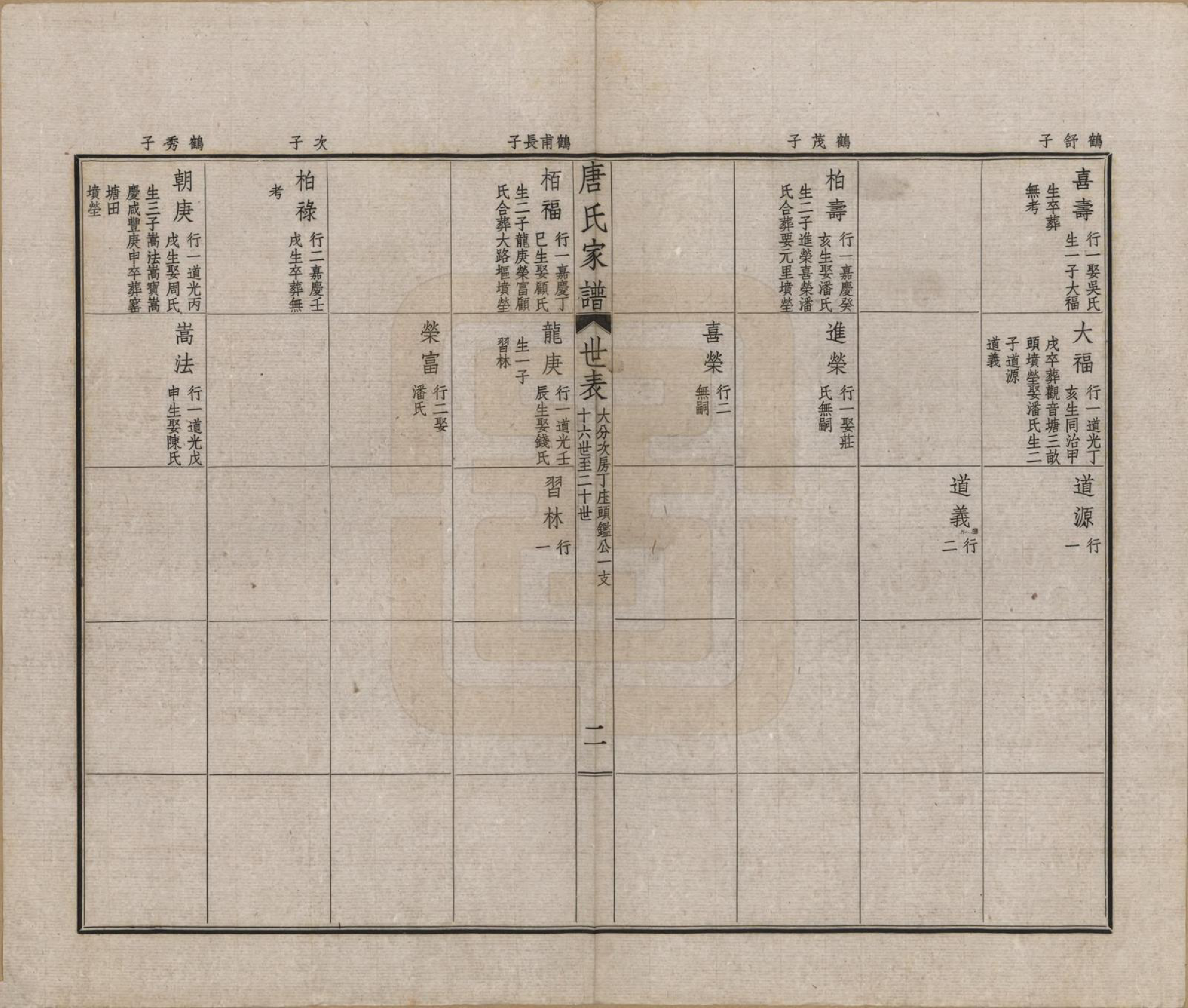 GTJP1402.唐.江苏毗陵.毗陵唐氏家谱.民国37年[1948]_003.pdf_第2页