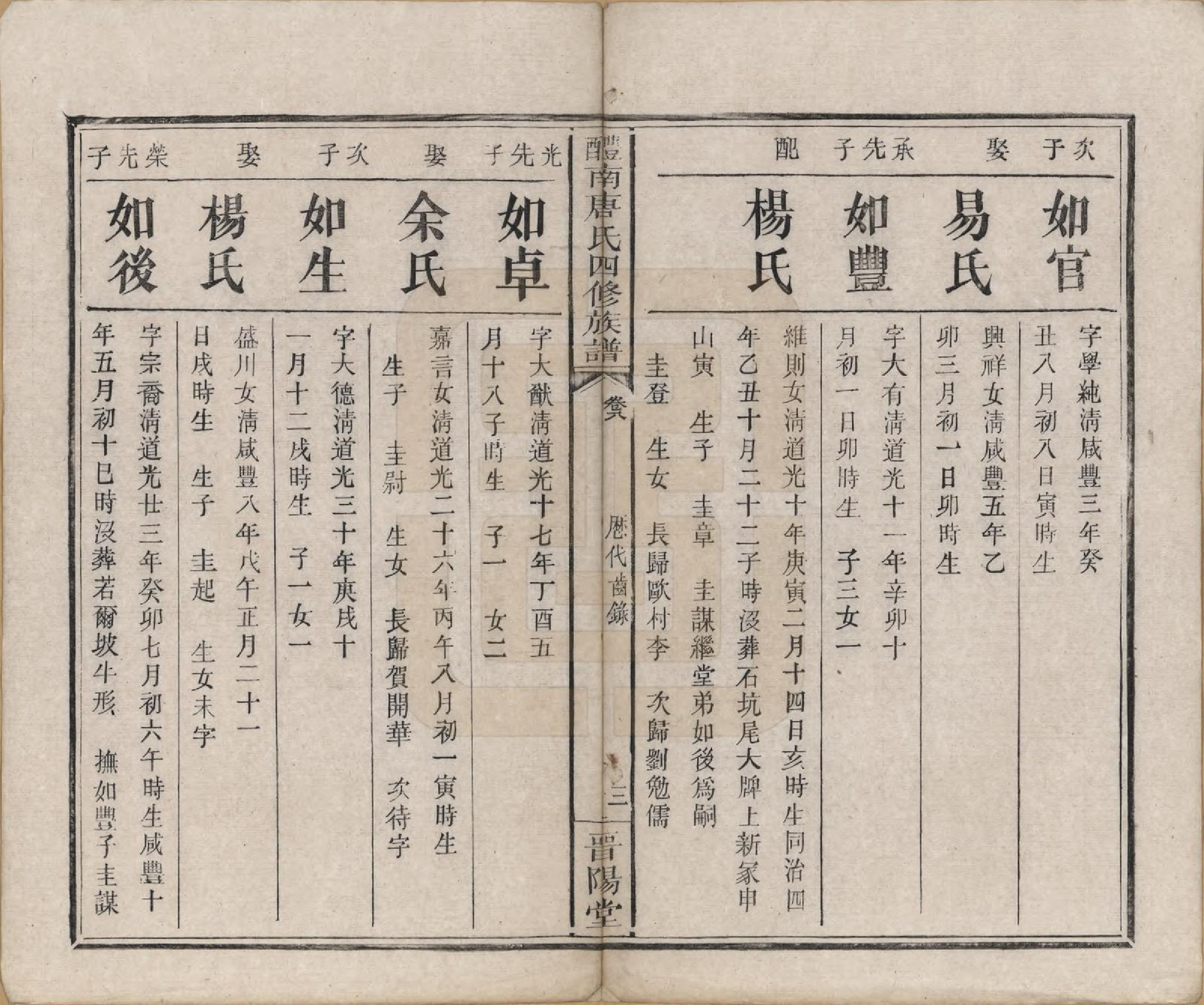 GTJP1405.唐.江苏毗陵.醴南唐氏四修族谱.清光绪11年[1885]_008.pdf_第3页