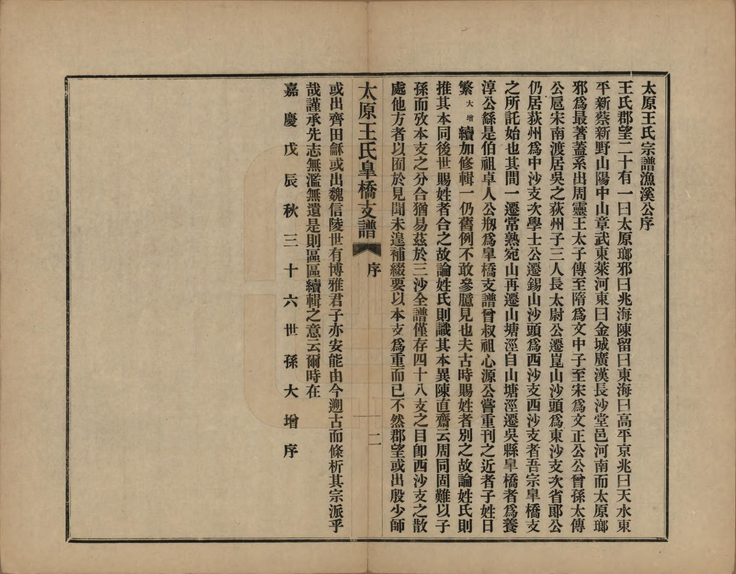 GTJP1556.王.江苏吴县.太原王氏皋桥支谱不分卷.民国十年（1921）_002.pdf_第2页