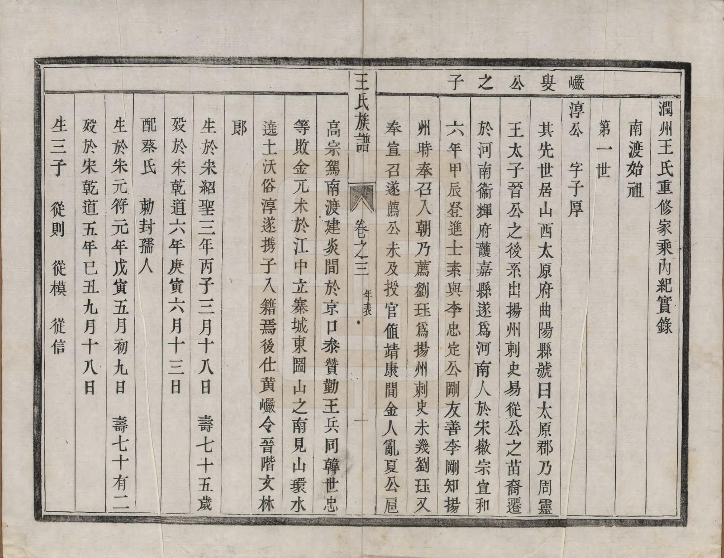 GTJP1577.王.江苏丹徒.王氏族谱四卷.清道光二十一年（1841）_003.pdf_第1页