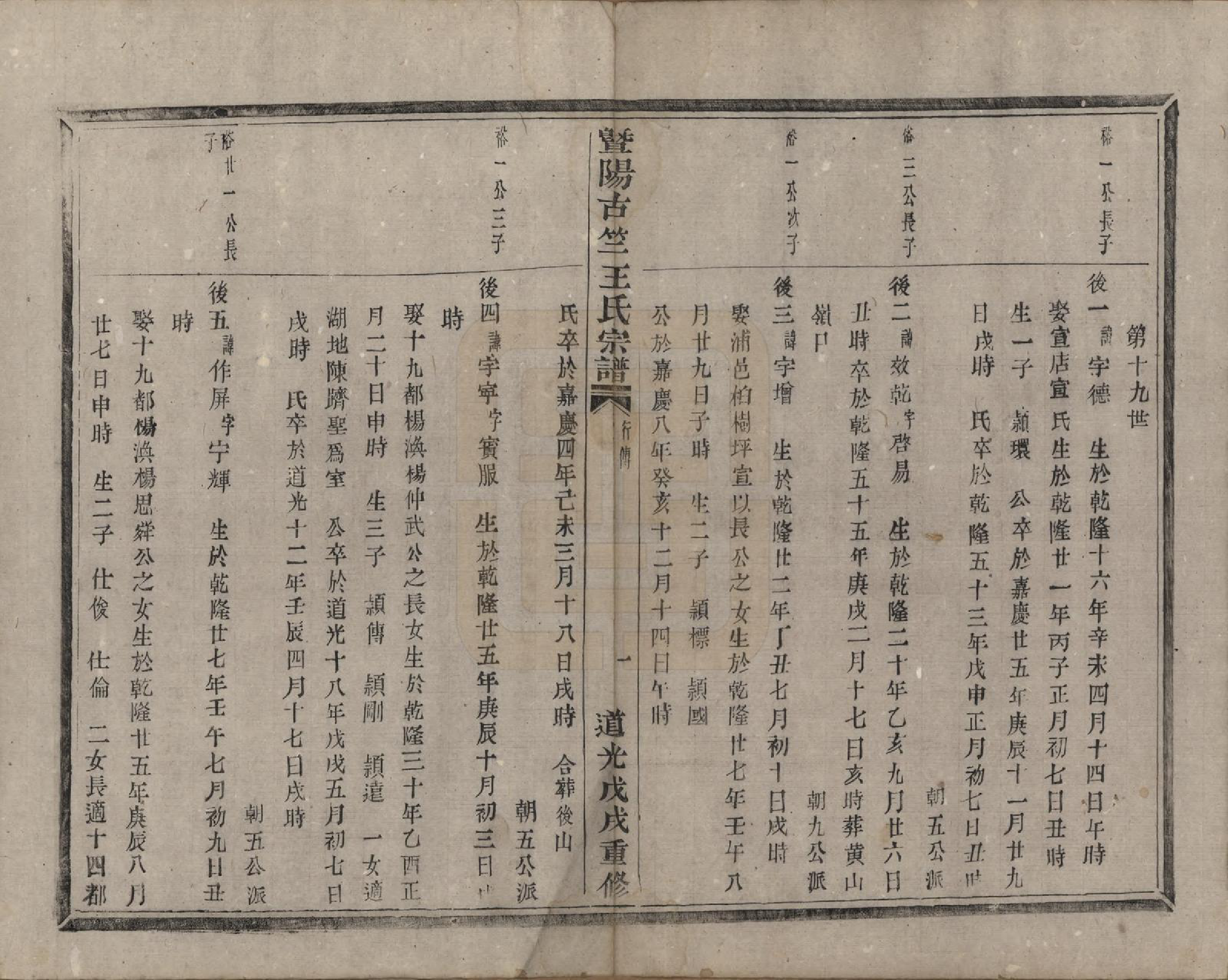 GTJP1581.王.江苏江阴.暨阳古竺王氏宗谱.清道光十八年(1838)_010.pdf_第1页