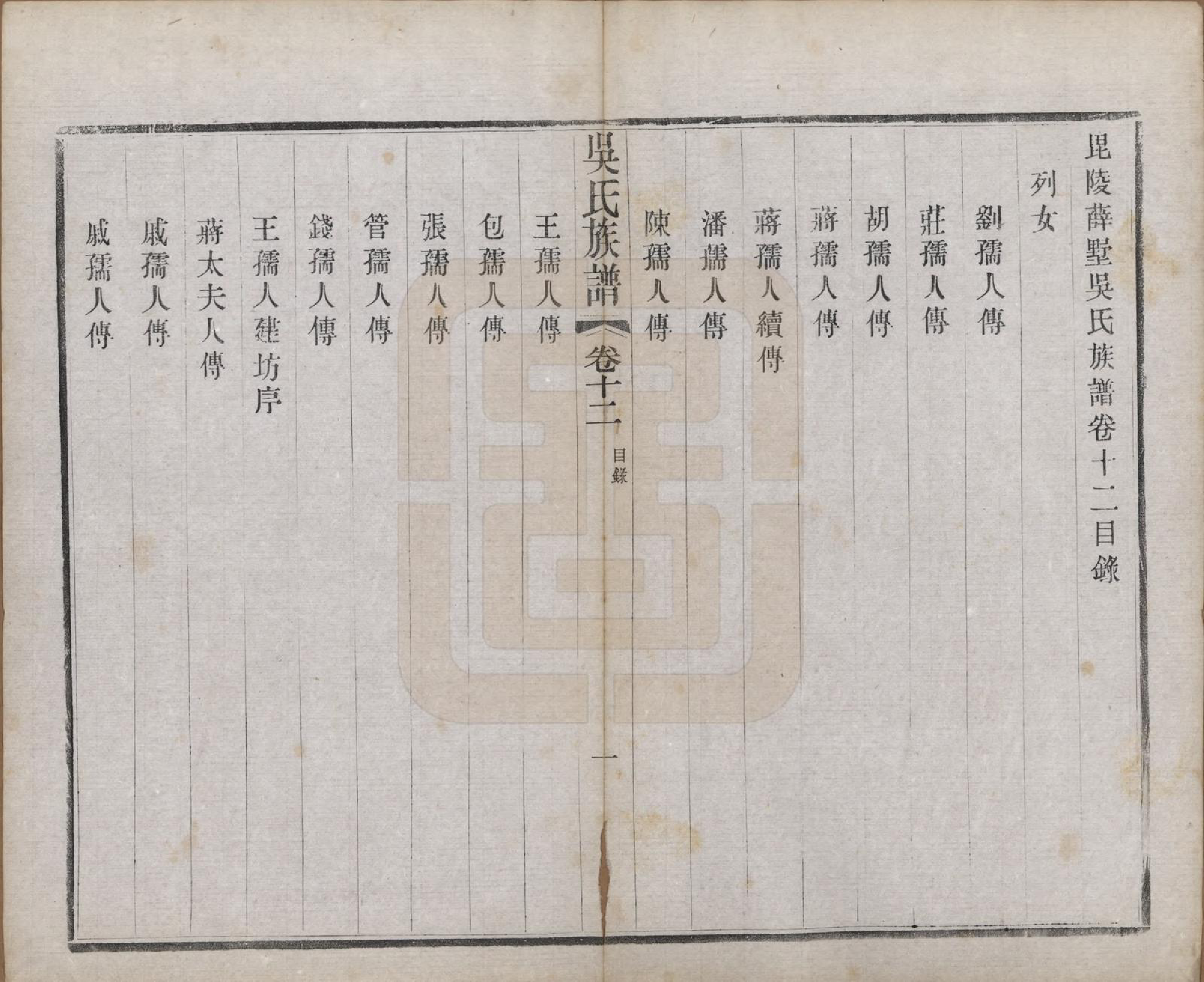 GTJP1653.吴.江苏常州.薛墅吴氏宗谱二十三卷.民国二十二年（1933）_012.pdf_第1页