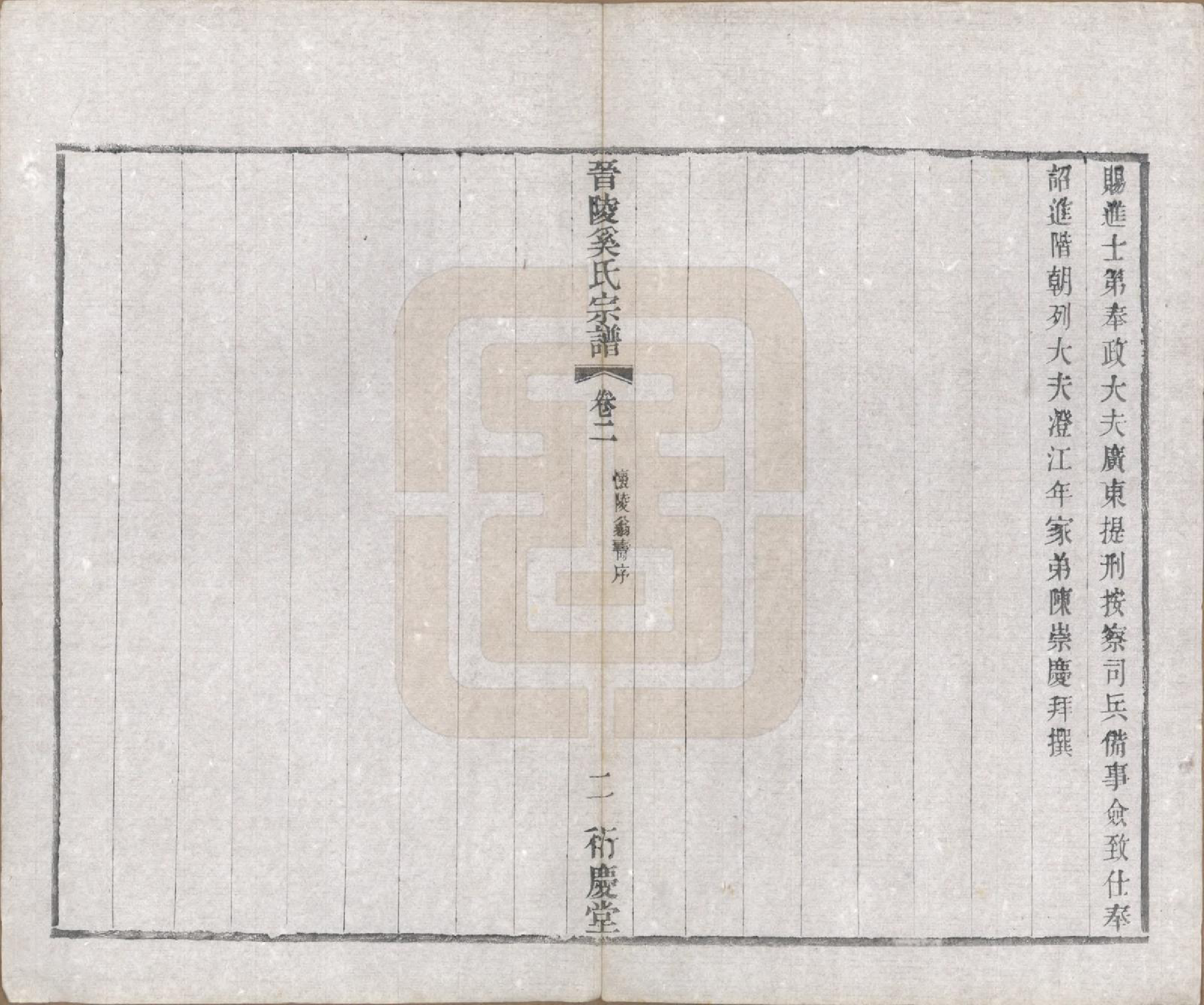 GTJP1720.奚.江苏武进.晋陵奚氏宗谱十二卷.民国十年（1921）_002.pdf_第2页