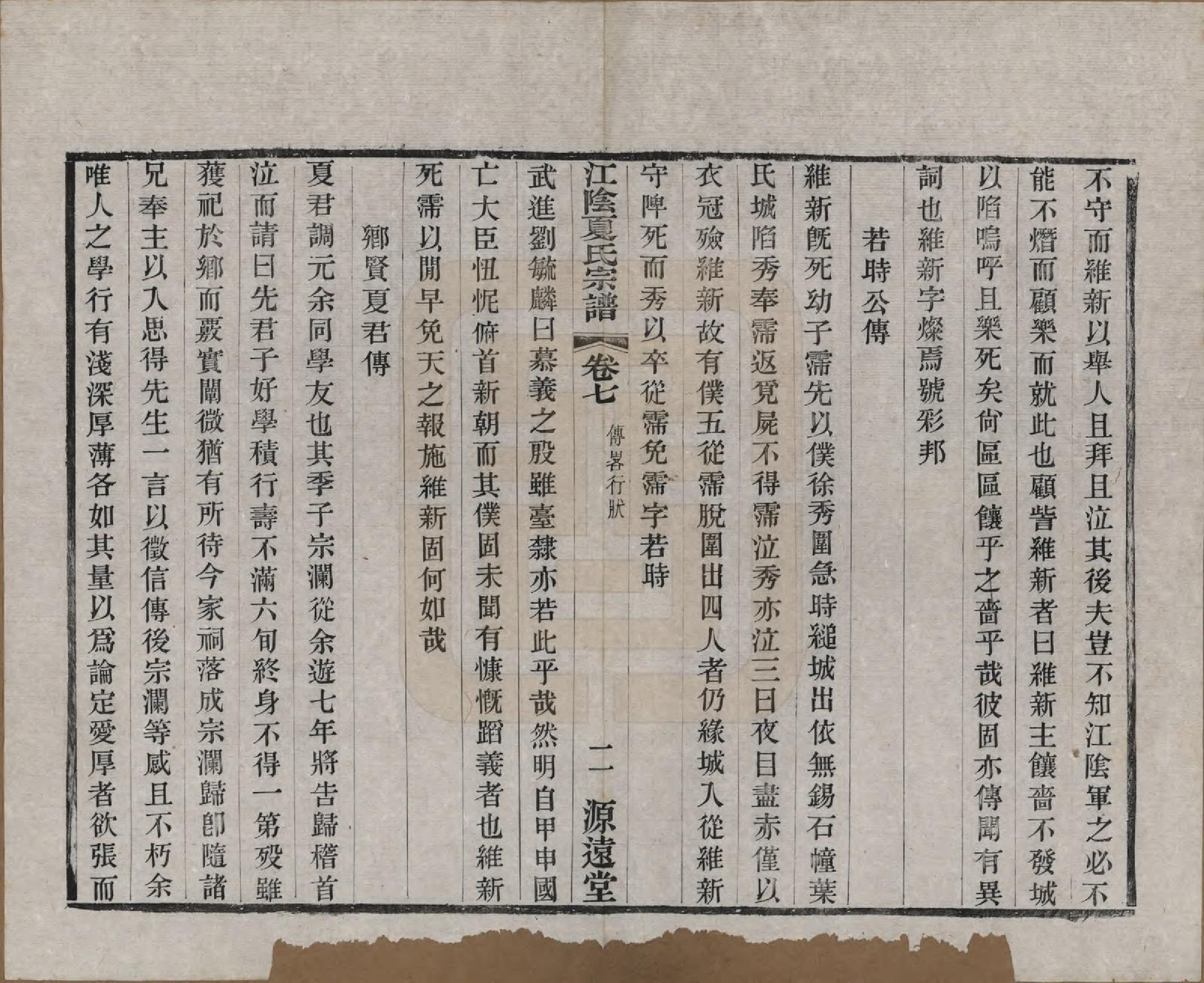 GTJP1732.夏.江苏江阴.江阴夏氏宗谱十八卷首一卷.清光绪十二年(1886)_007.pdf_第2页