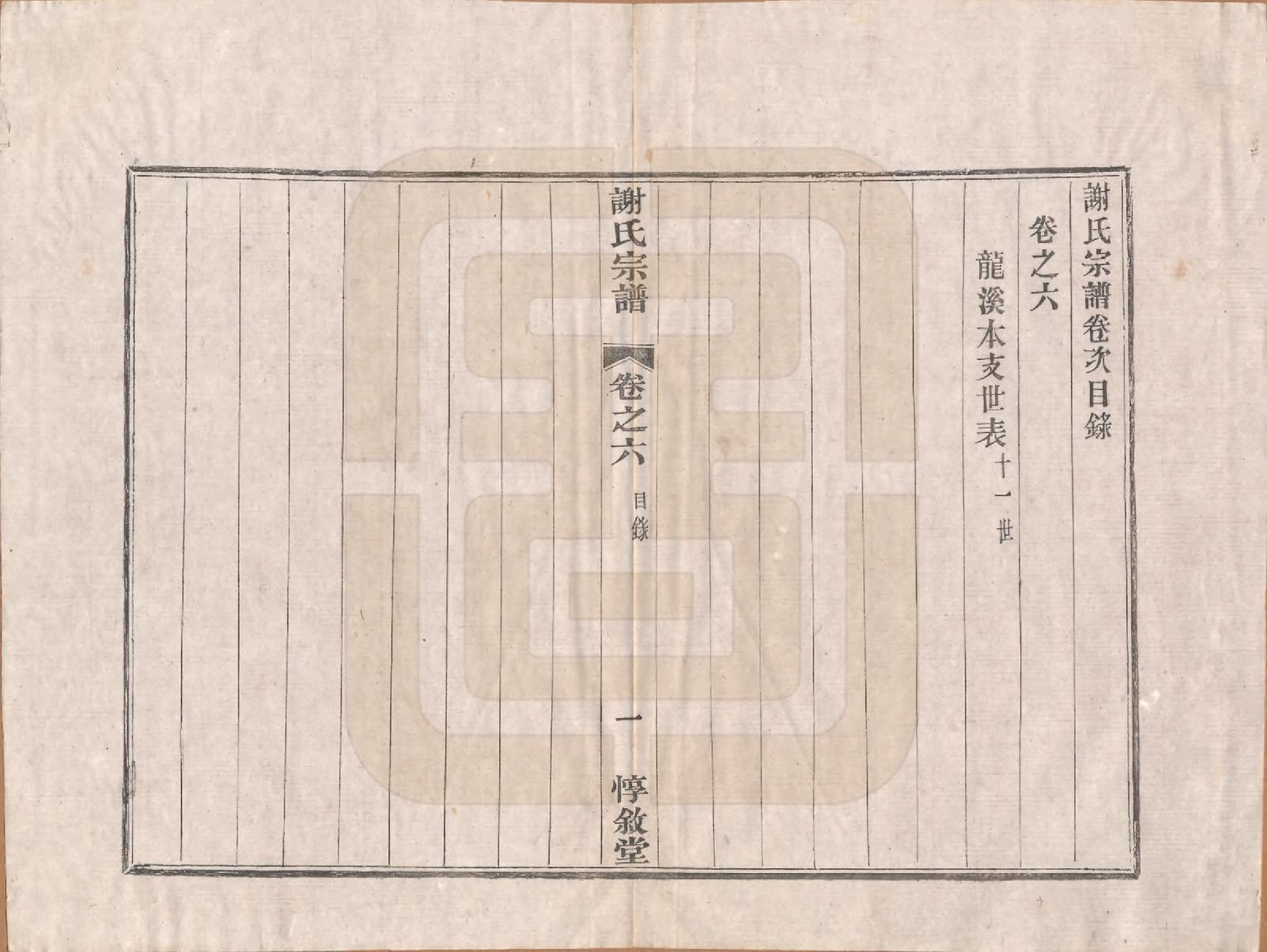 GTJP1769.谢.江苏溧阳.龙溪谢氏宗谱.民国12年[1923]_006.pdf_第1页