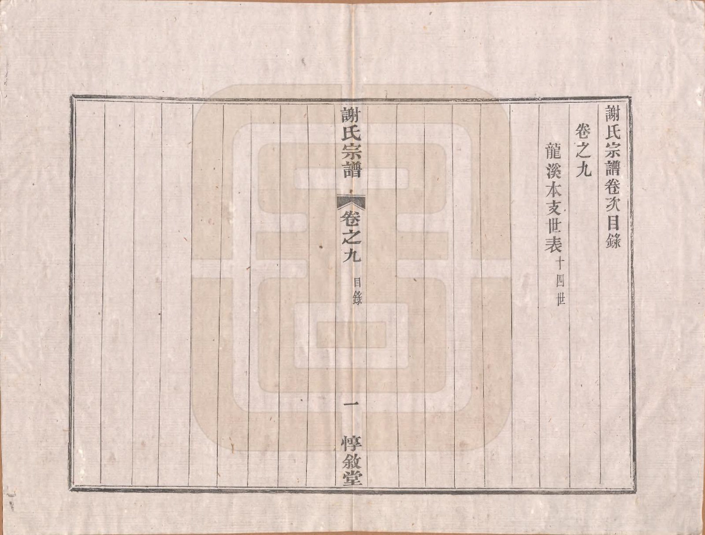 GTJP1769.谢.江苏溧阳.龙溪谢氏宗谱.民国12年[1923]_009.pdf_第1页