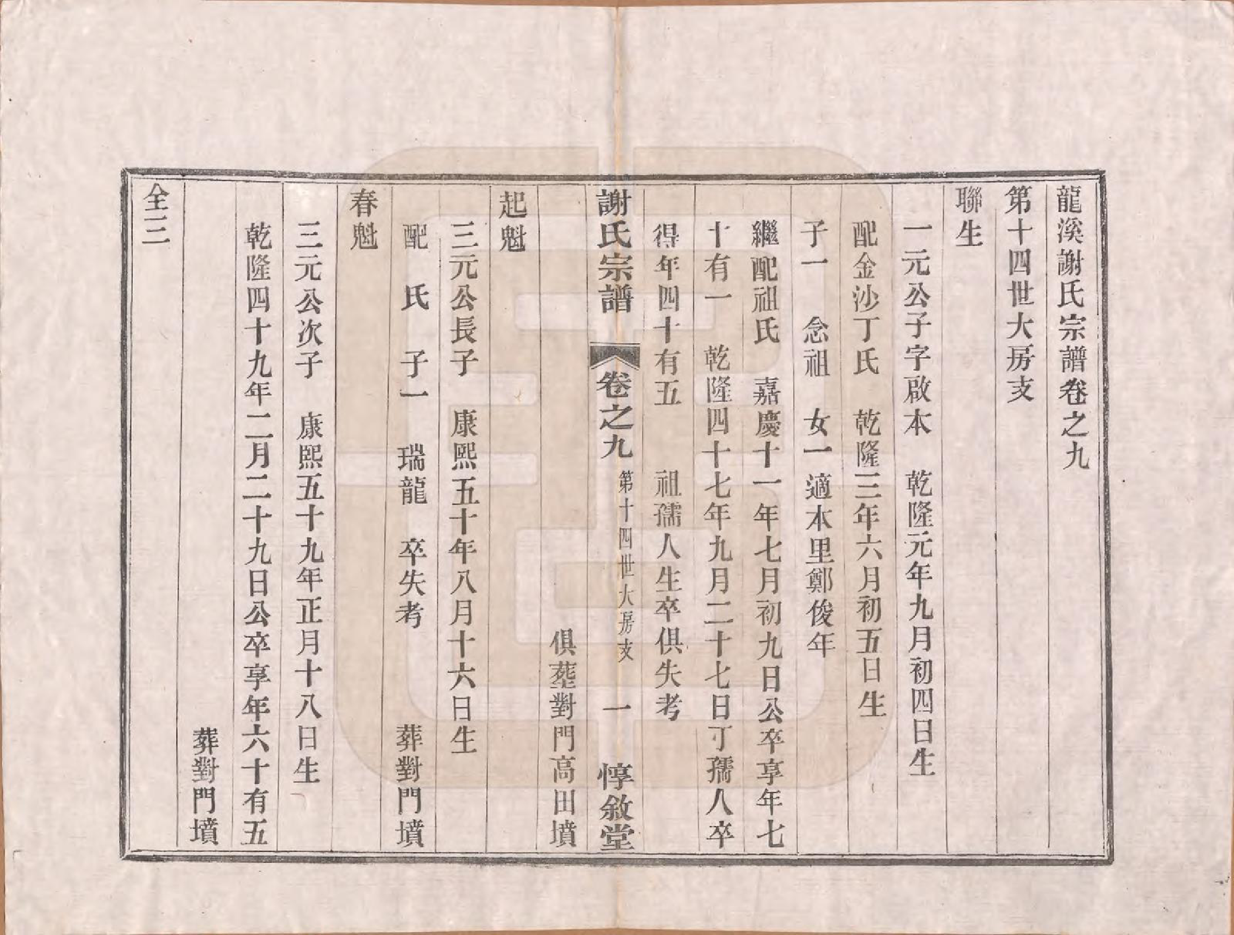 GTJP1769.谢.江苏溧阳.龙溪谢氏宗谱.民国12年[1923]_009.pdf_第2页