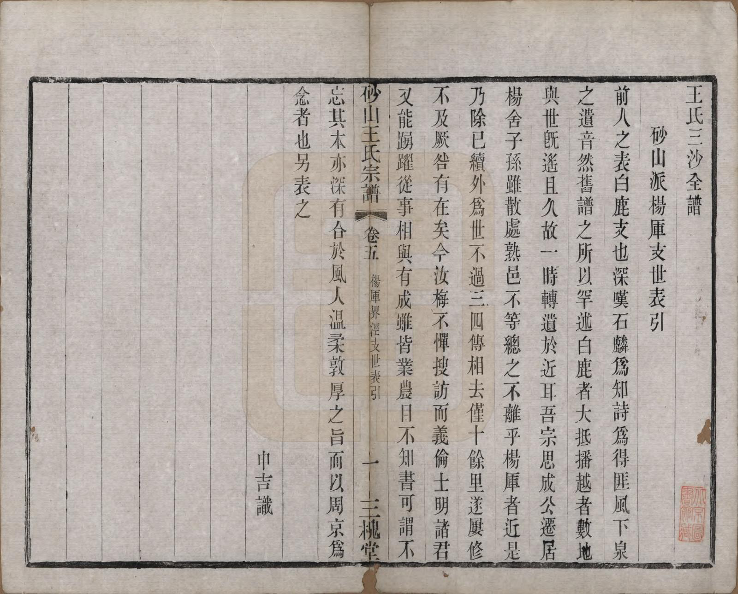 GTJP1598.王.江苏昆山.砂山王氏宗谱十八卷.清光绪二十三年（1897）_005.pdf_第1页