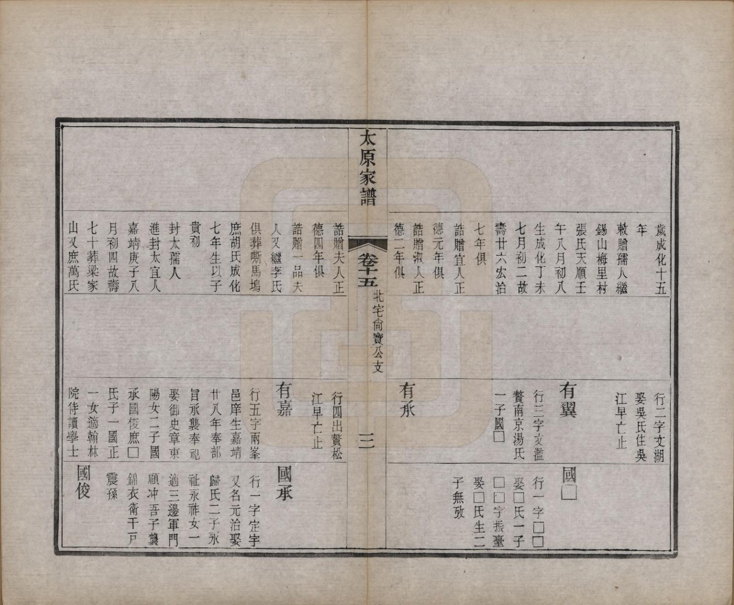 GTJP1626.王.江苏吴县.太原王氏家谱二十八卷首一卷末一卷.清宣统三年（1911）_015.pdf_第3页