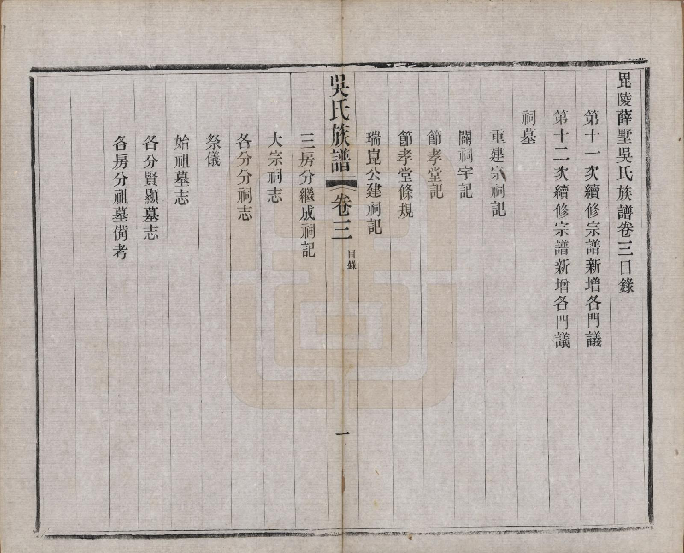 GTJP1653.吴.江苏常州.薛墅吴氏宗谱二十三卷.民国二十二年（1933）_003.pdf_第1页