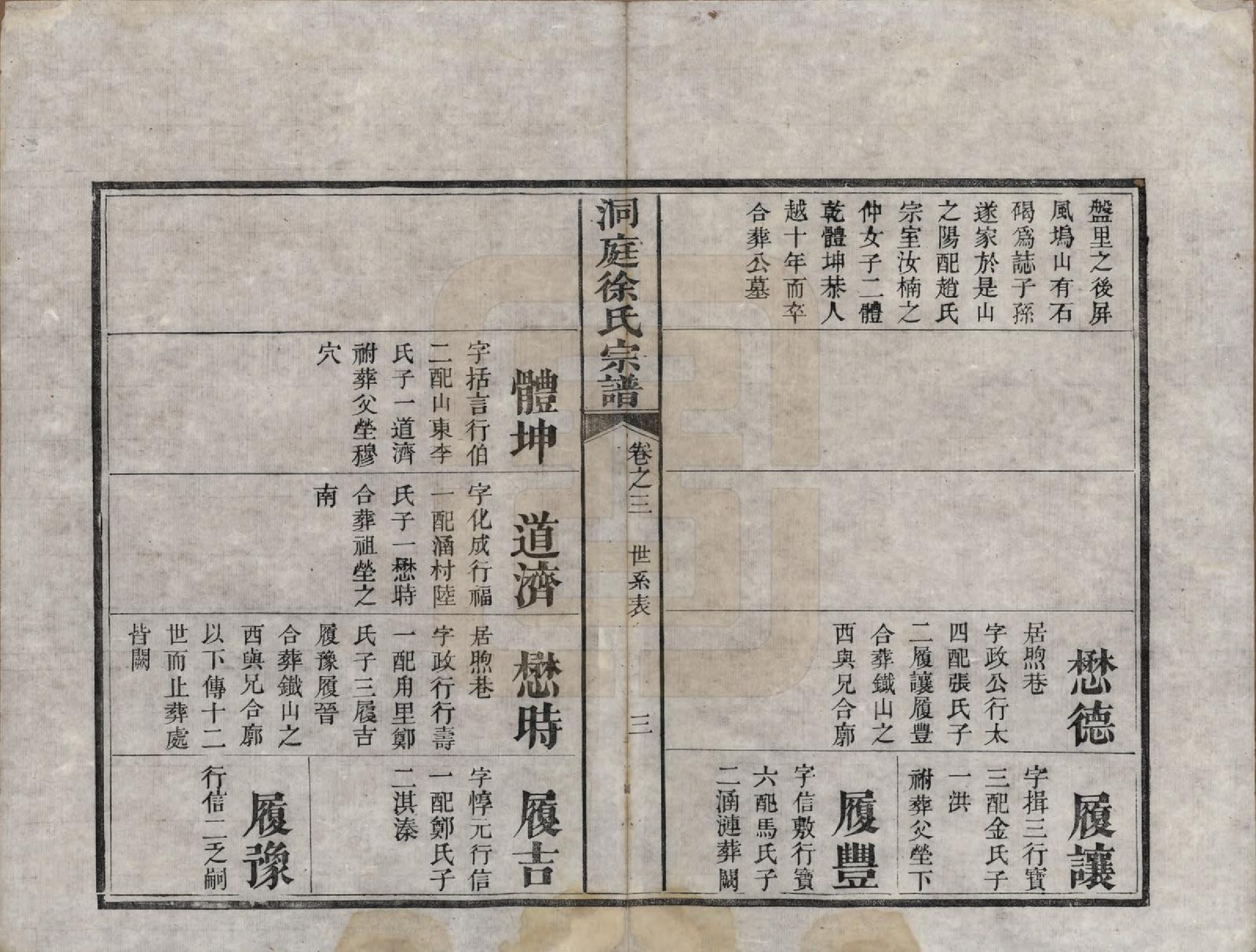 GTJP1857.徐.江苏吴县.洞庭煦巷徐氏宗谱四卷.清道光八年（1828）_003.pdf_第3页