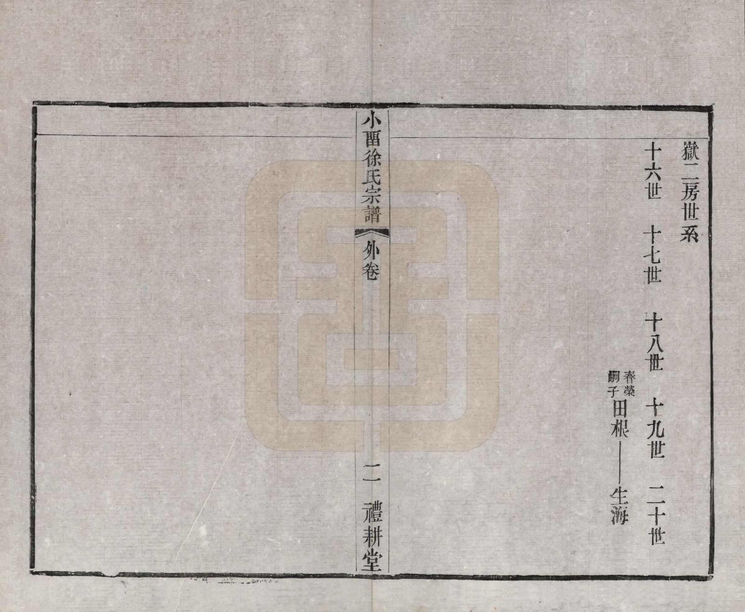 GTJP1892.徐.江苏武进.小留徐氏九修宗谱十二卷.清宣统三年（1911）_013.pdf_第2页