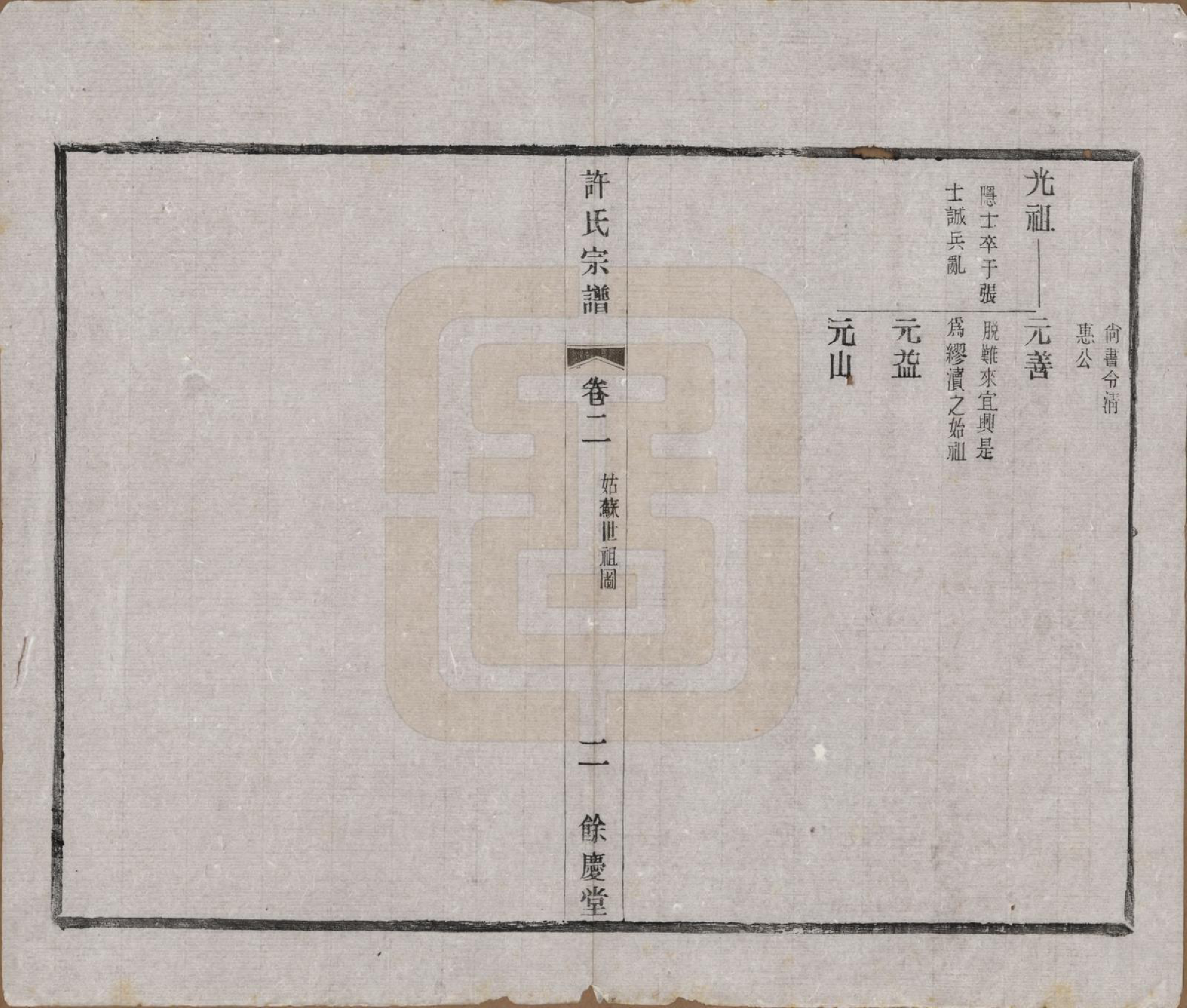 GTJP1903.许.江苏宜兴.缪渎许氏宗谱十卷首一卷末一卷.民国二十五年（1936）_002.pdf_第2页