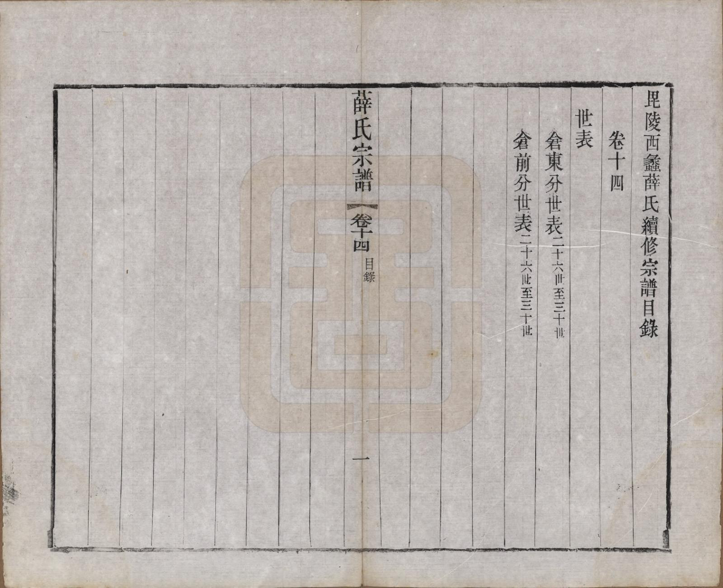 GTJP1927.薛.江苏常州.毗陵西蠡薛氏续修宗谱二十八卷.清宣统元年（1909）_014.pdf_第1页