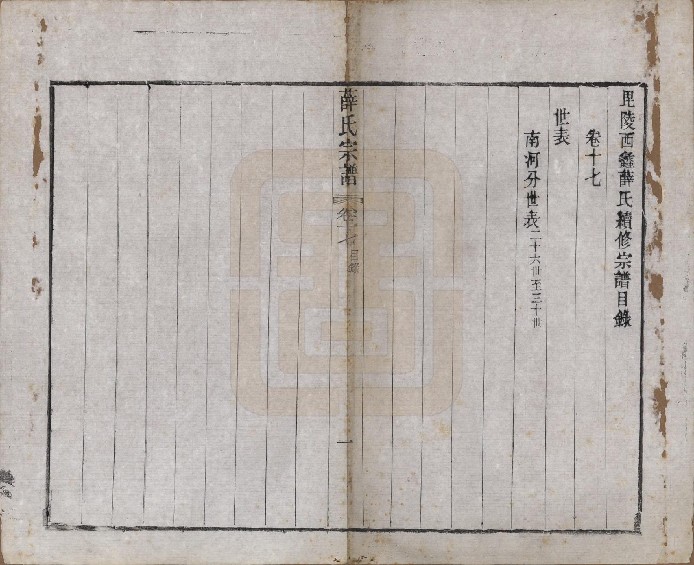 GTJP1927.薛.江苏常州.毗陵西蠡薛氏续修宗谱二十八卷.清宣统元年（1909）_017.pdf_第1页