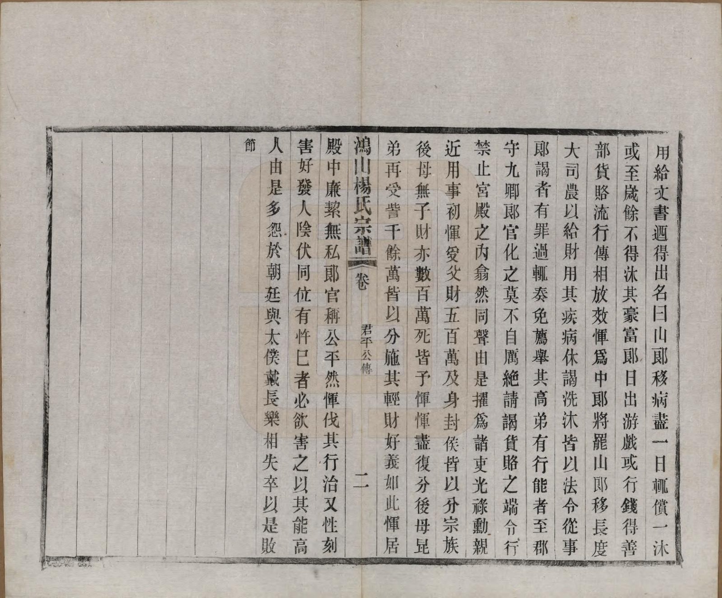 GTJP1963.杨.江苏无锡.鸿山杨氏宗谱十二卷首一卷.民国六年（1917）_012.pdf_第2页