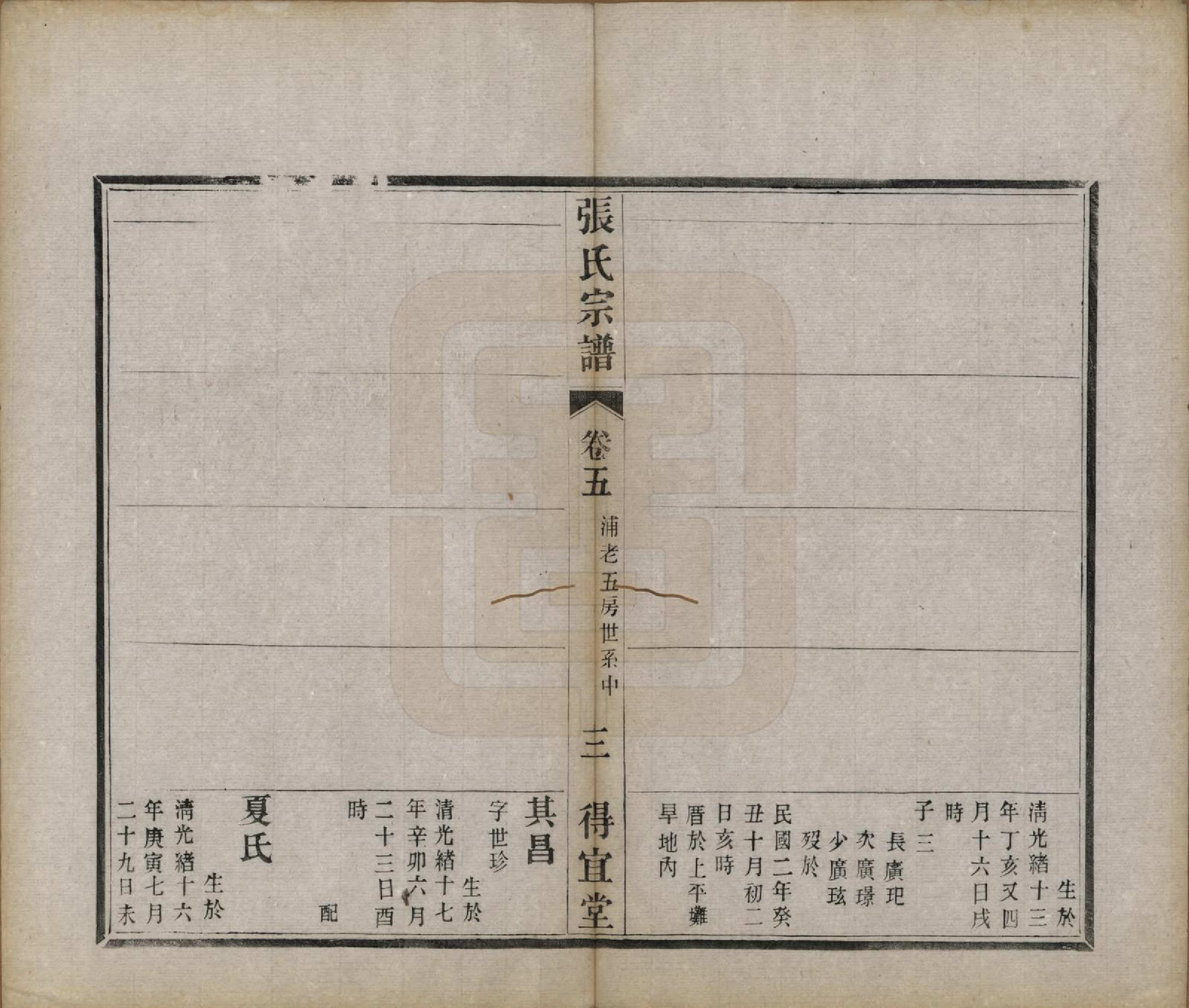 GTJP2098.张.江苏江浦.张氏宗谱十卷.民国九年（1920）_005.pdf_第3页