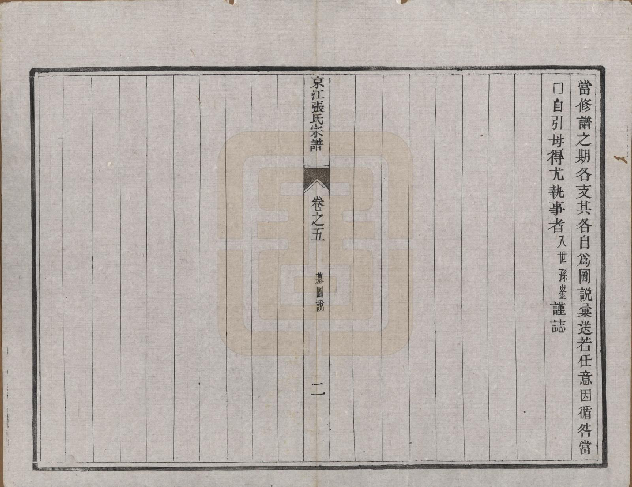 GTJP2163.张.江苏镇江.京江张氏宗谱六卷.清光绪五年（1879）_005.pdf_第2页