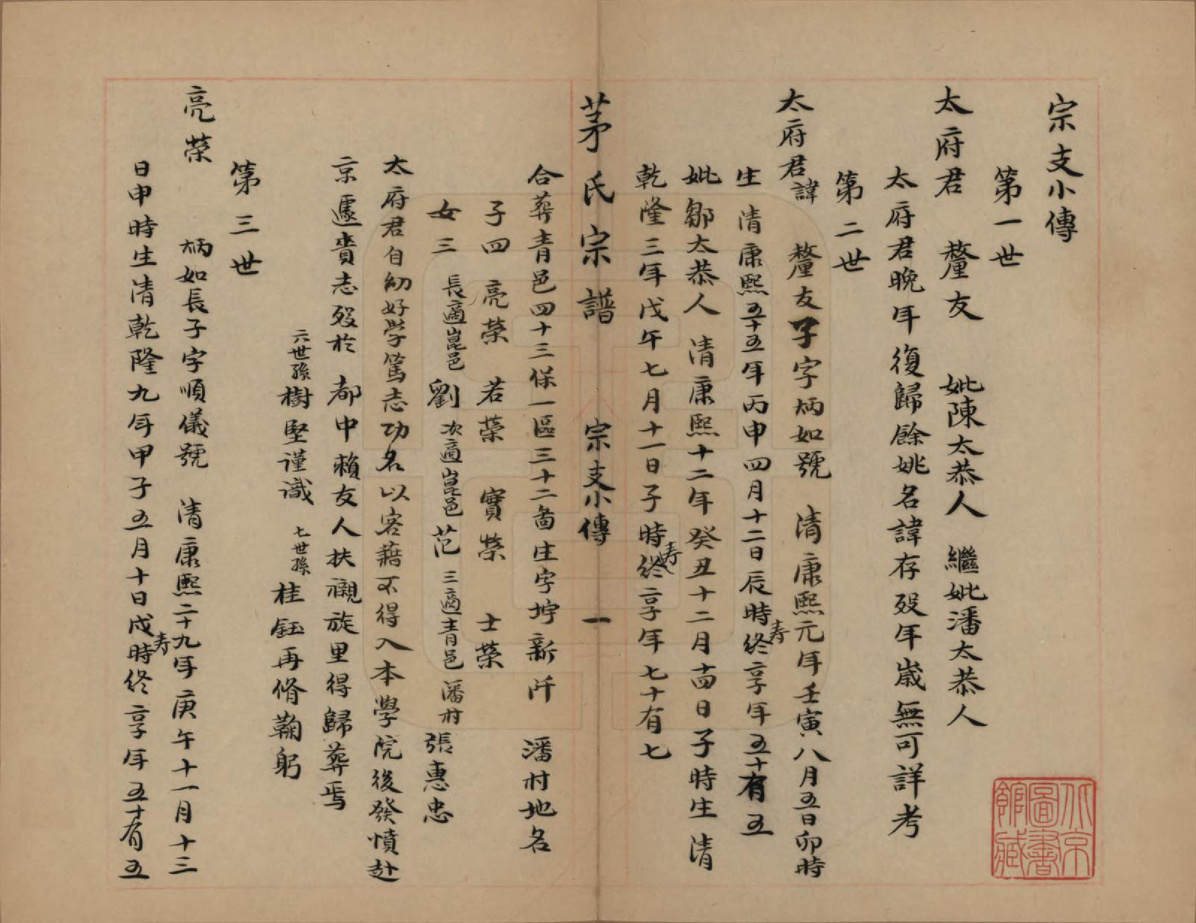 GTJP1083.茅.上海青浦.茅氏宗谱.民国元年（1912）_002.pdf_第1页