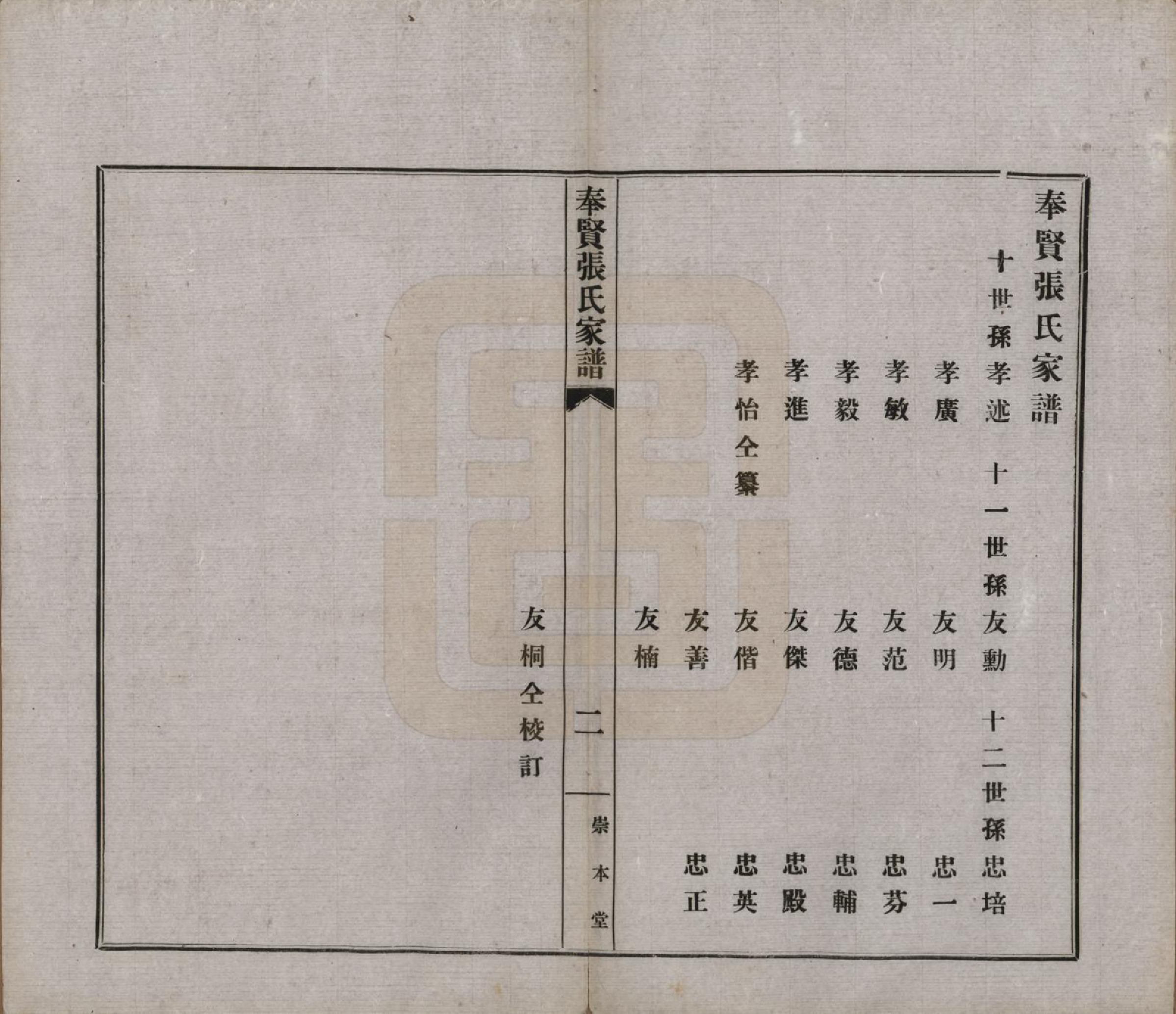 GTJP2099.张.上海.奉贤张氏家谱六卷首一卷.民国六年（1917）_004.pdf_第2页