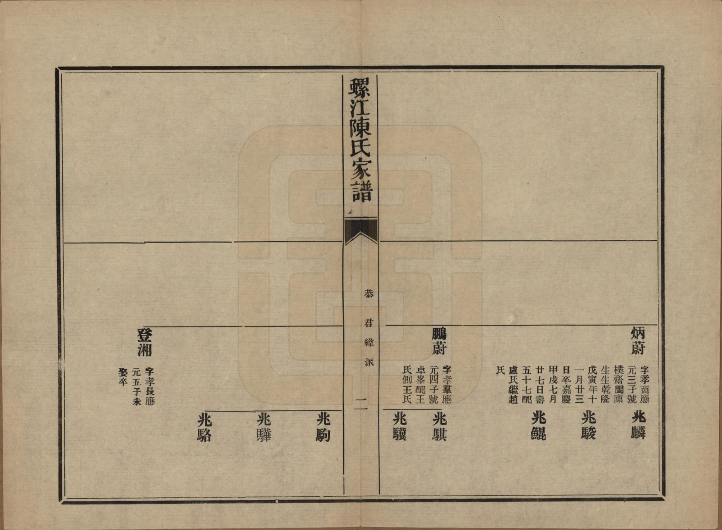 GTJP0130.陈.福建福州.螺江陈氏家谱不分卷.民国二十一年（1932）_011.pdf_第2页