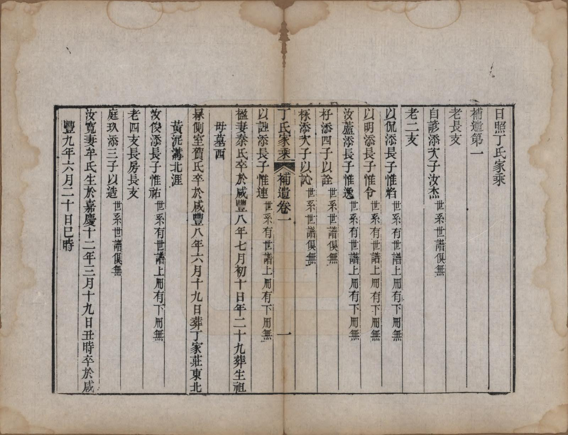 GTJP0299.丁.山东日照.日照丁氏家乘五十四卷.清咸丰七年至十年（1857—1860）_038.pdf_第1页