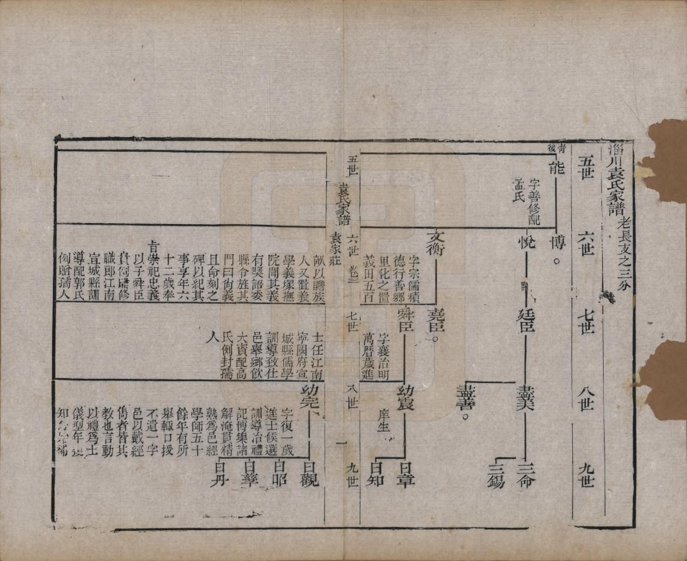 GTJP2058.袁.山东淄博.淄川袁氏家谱六卷.民国二十年（1931）_003.pdf_第2页