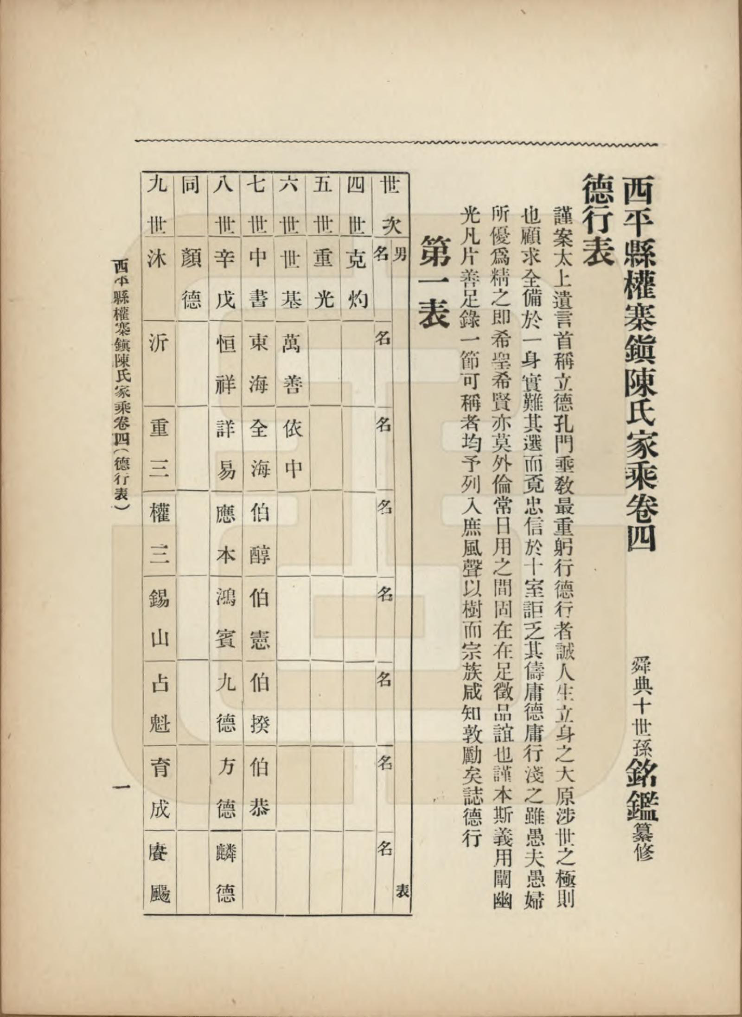 GTJP0134.陈.河南西平.西平县权寨镇陈氏家乘六卷续编二卷风土志一卷.民国九年（1920）_004.pdf_第3页