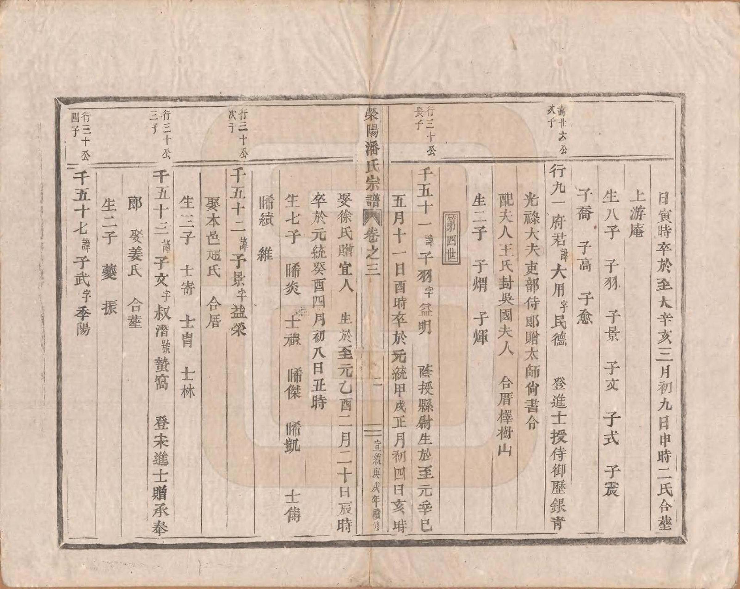 GTJP1134.潘.河南荥阳.荥阳重修潘氏宗谱四卷.清宣统二年（1910）_003.pdf_第2页