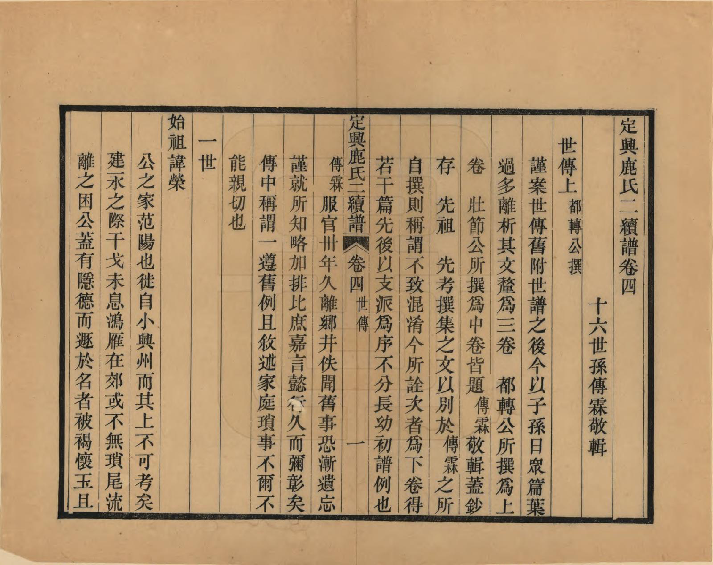 GTJP1027.鹿.河北定兴.定兴鹿氏二续谱十五卷.清光绪二十三年（1897）_004.pdf_第1页