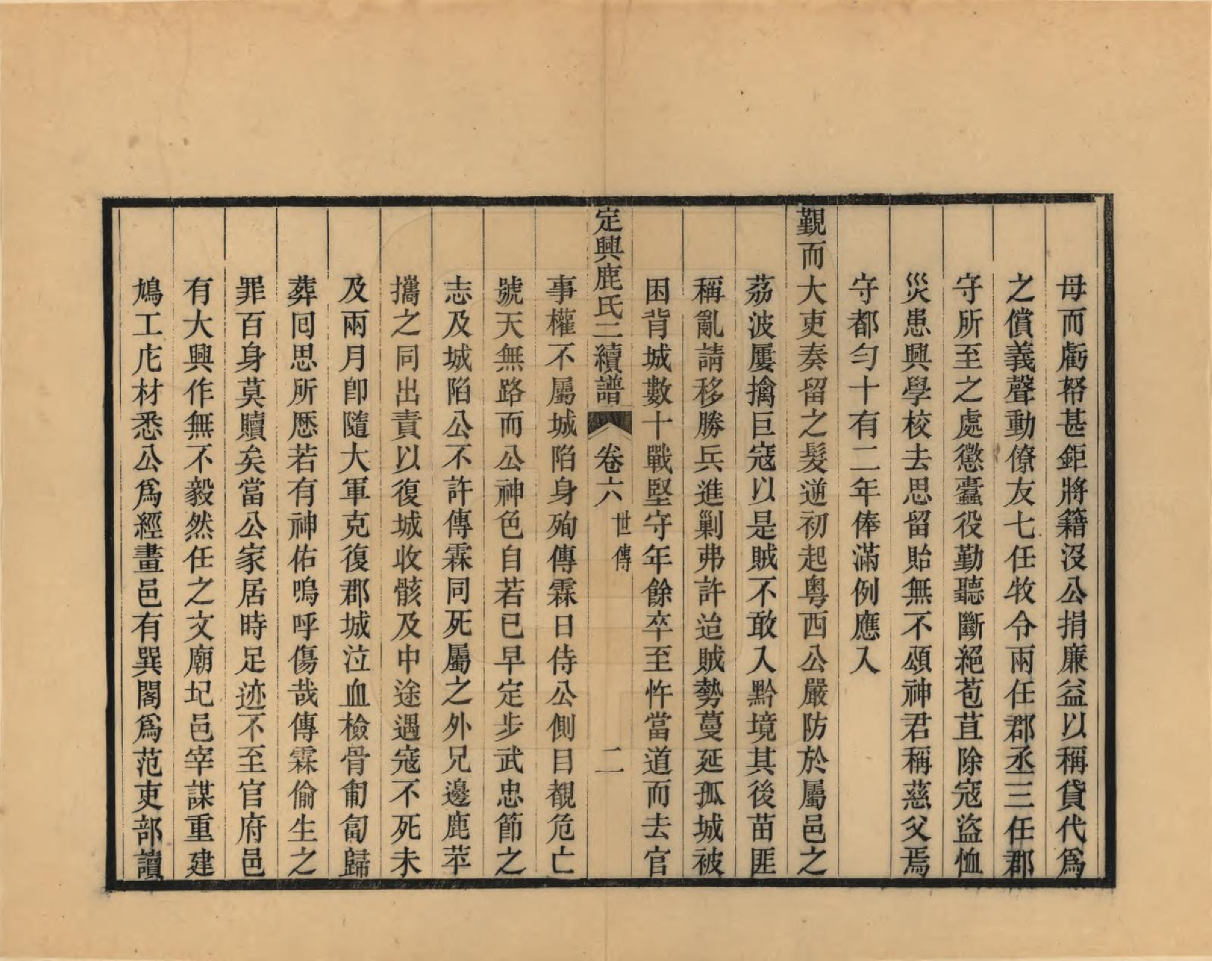 GTJP1027.鹿.河北定兴.定兴鹿氏二续谱十五卷.清光绪二十三年（1897）_006.pdf_第2页