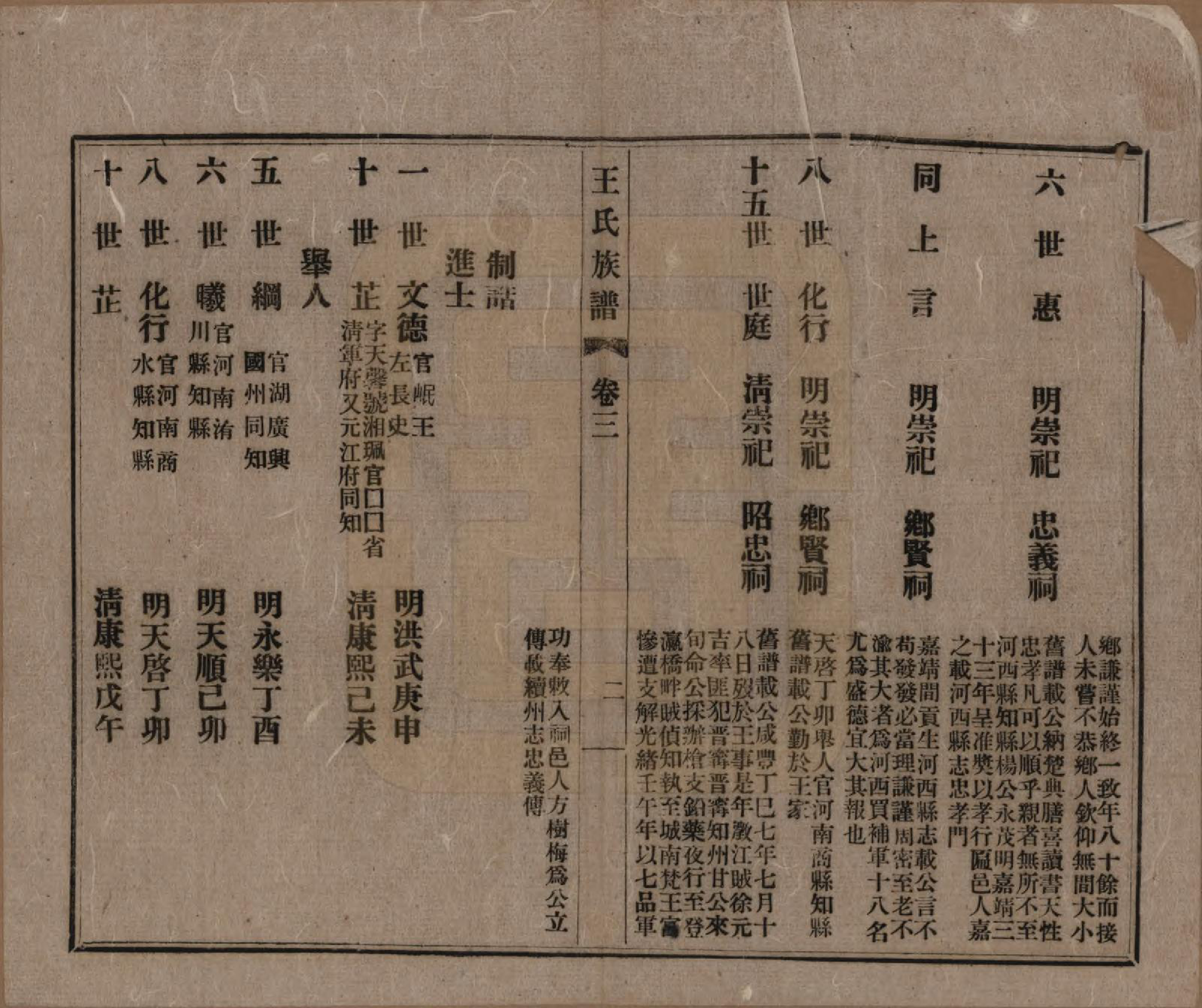 GTJP1535.王.云南晋宁.河西晋宁王氏族谱八卷.民国二十三年（1934）_003.pdf_第2页