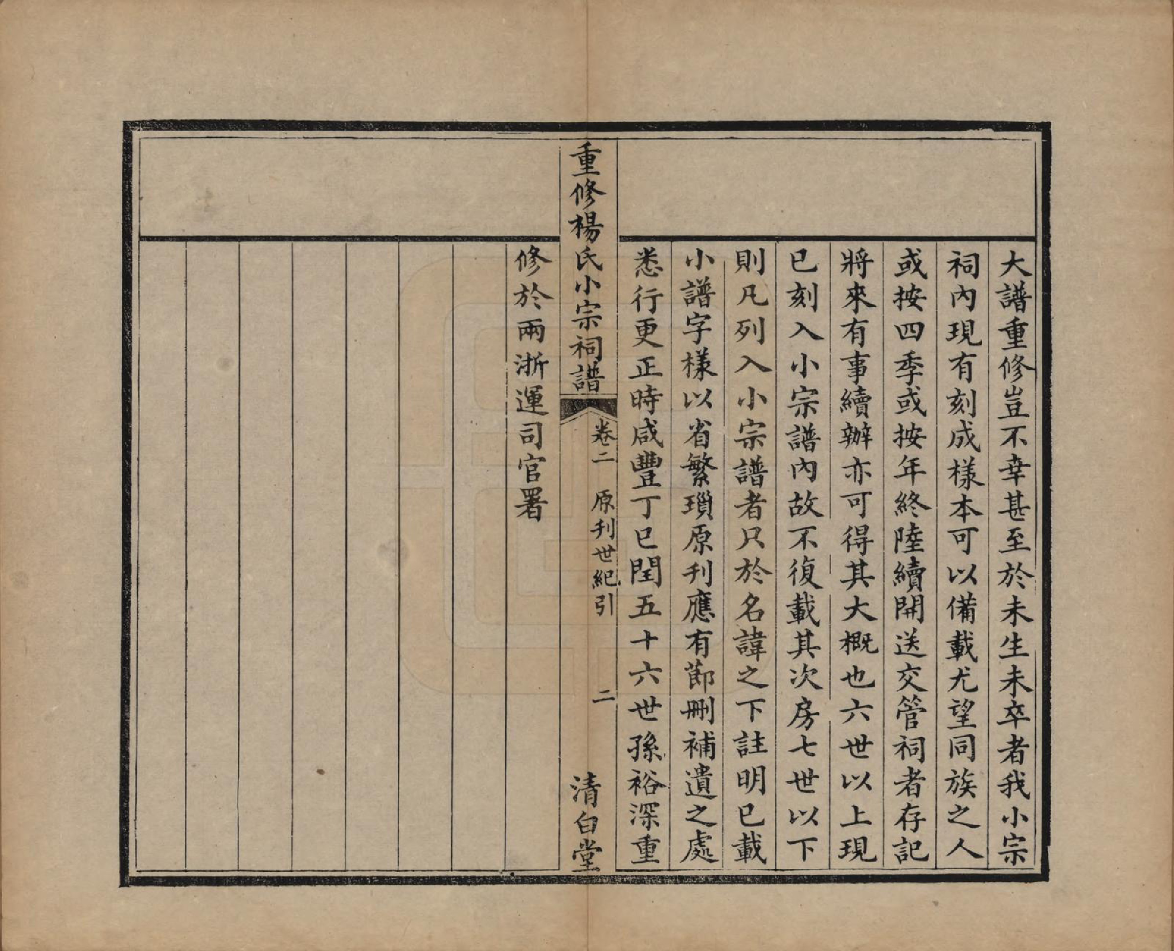 GTJP1993.杨.贵州平越.重修杨氏小宗祠谱五卷.清咸丰七年（1857）_002.pdf_第3页