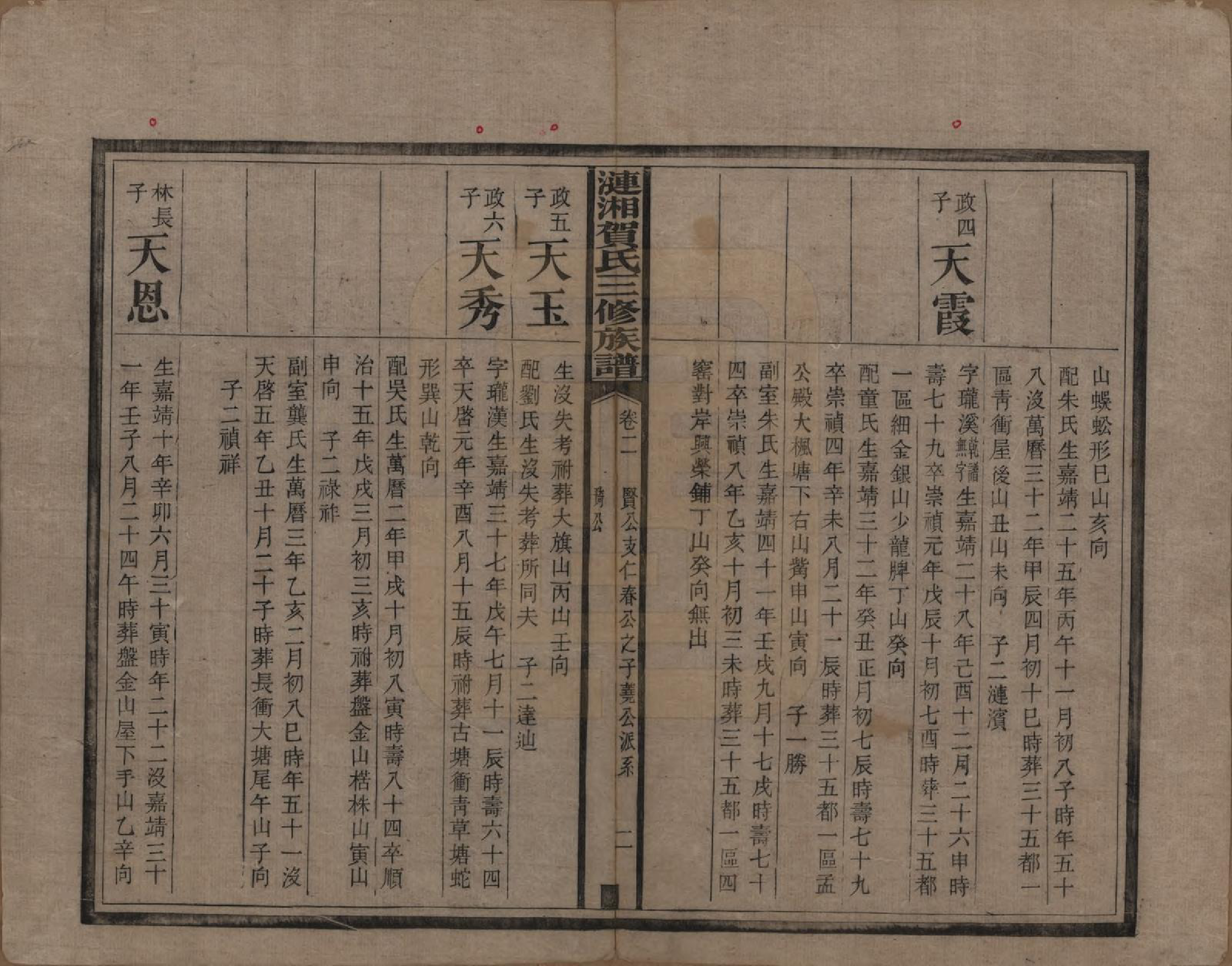 GTJP0501.贺.涟湘贺氏三修族谱.民国3年[1914]_002.pdf_第2页