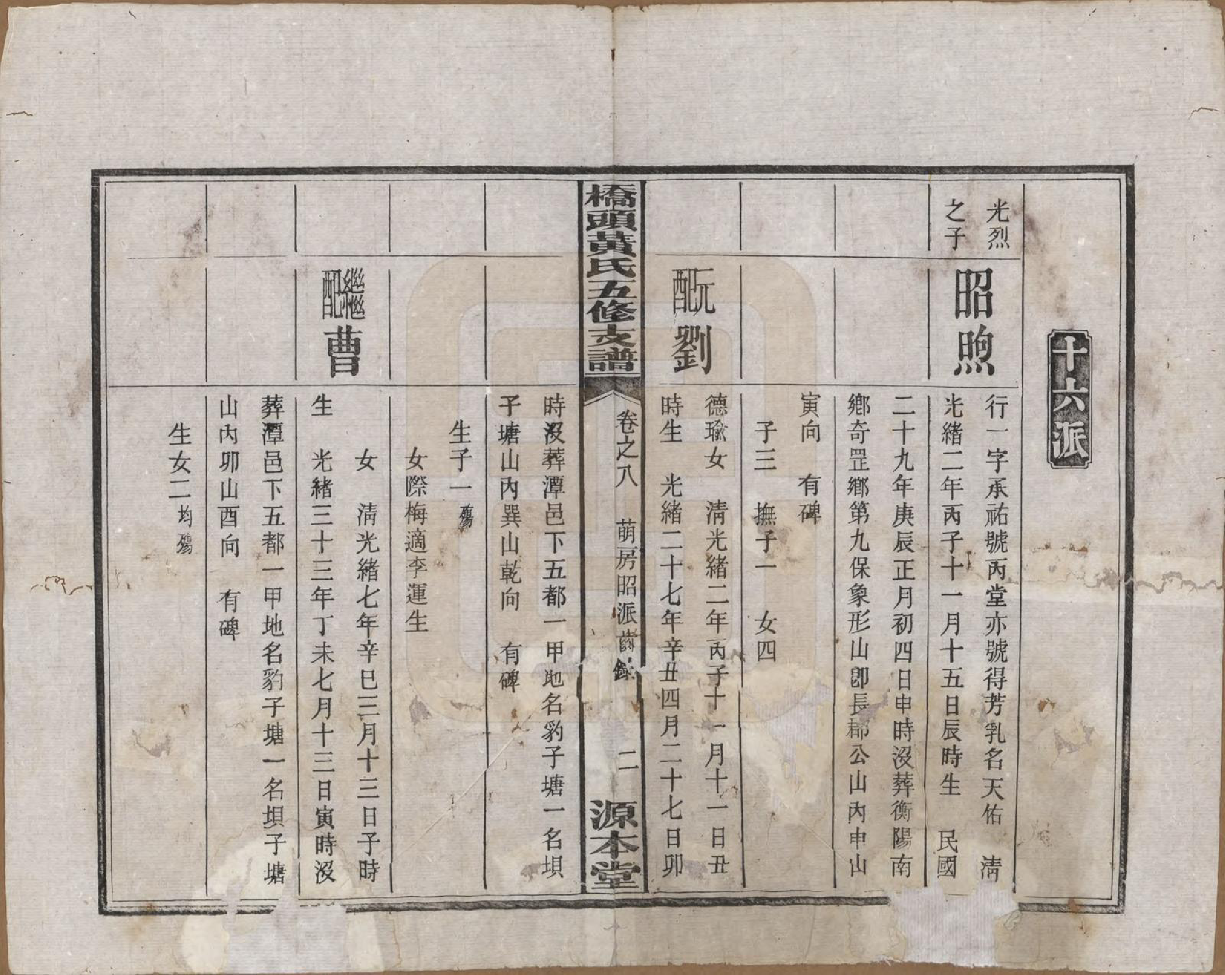 GTJP0590.黄.湘潭桥头黄氏五修支谱二十卷.民国三十年（1941）_008.pdf_第3页